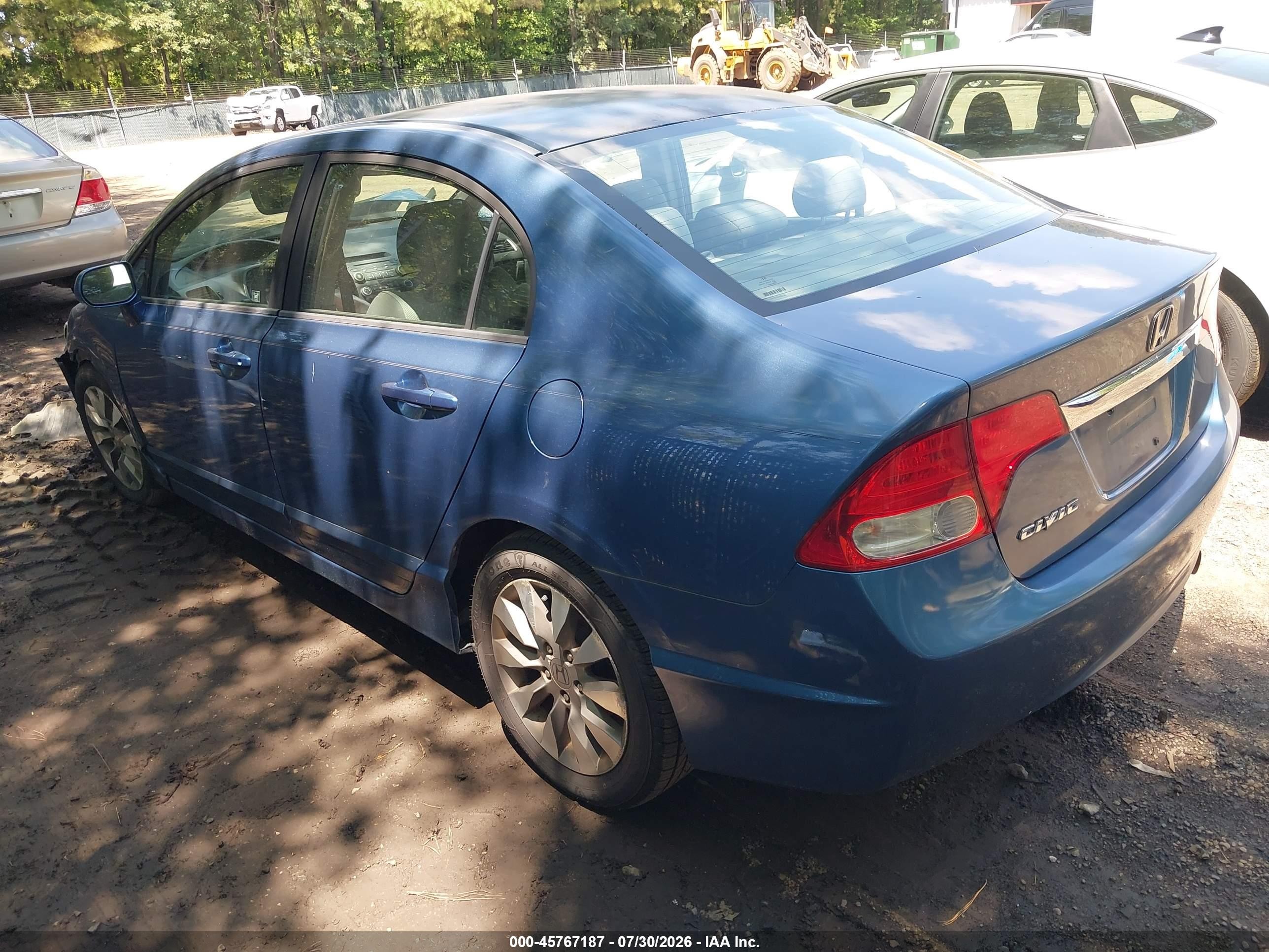 2010 Honda Civic Ex Blue vin: 19XFA1F84AE040648