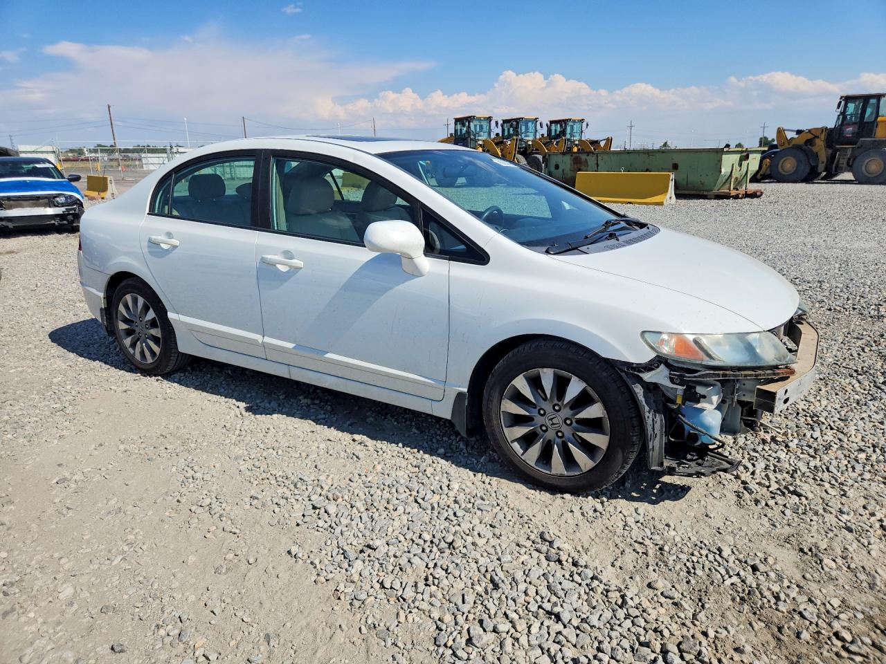 2010 Honda Civic Ex White vin: 19XFA1F84AE050970