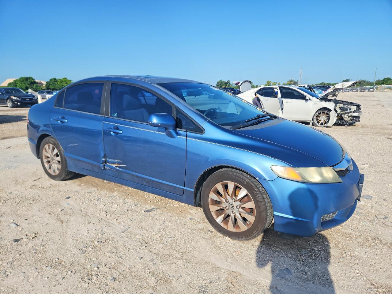 2010 Honda Civic Ex Blue vin: 19XFA1F84AE058812