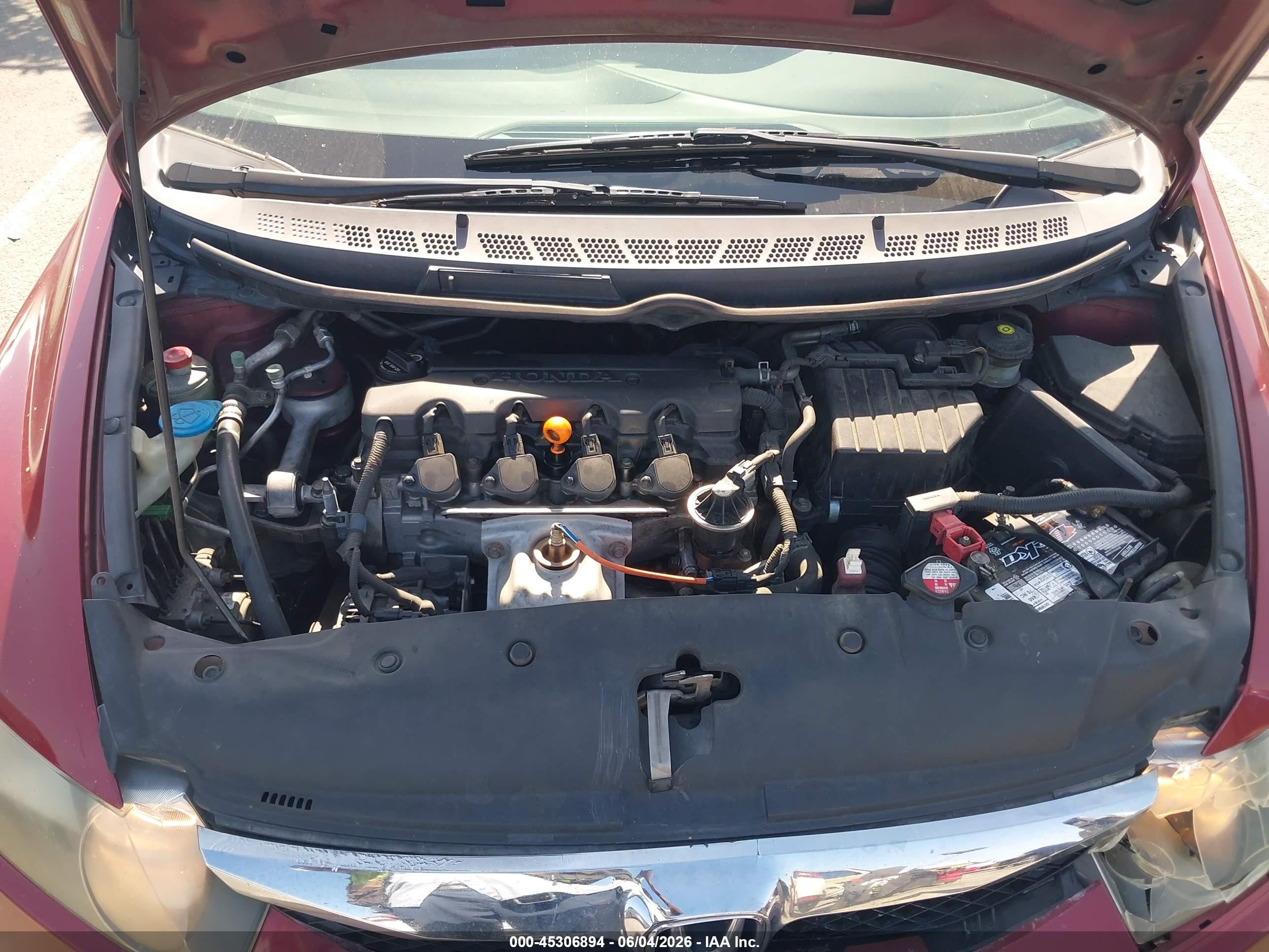 2010 Honda Civic Ex Burgundy vin: 19XFA1F85AE027441