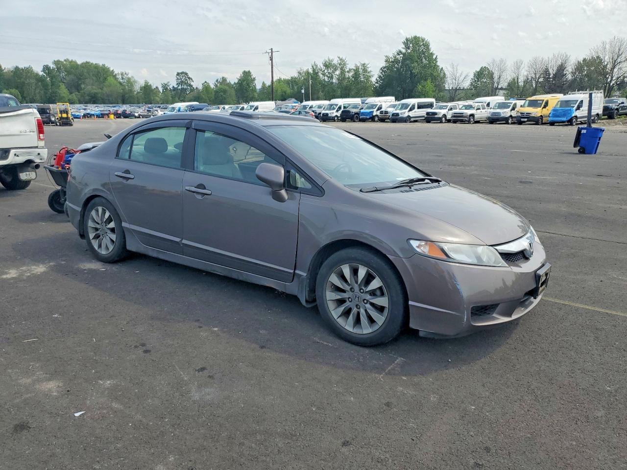 2010 Honda Civic Ex Gray vin: 19XFA1F85AE076557