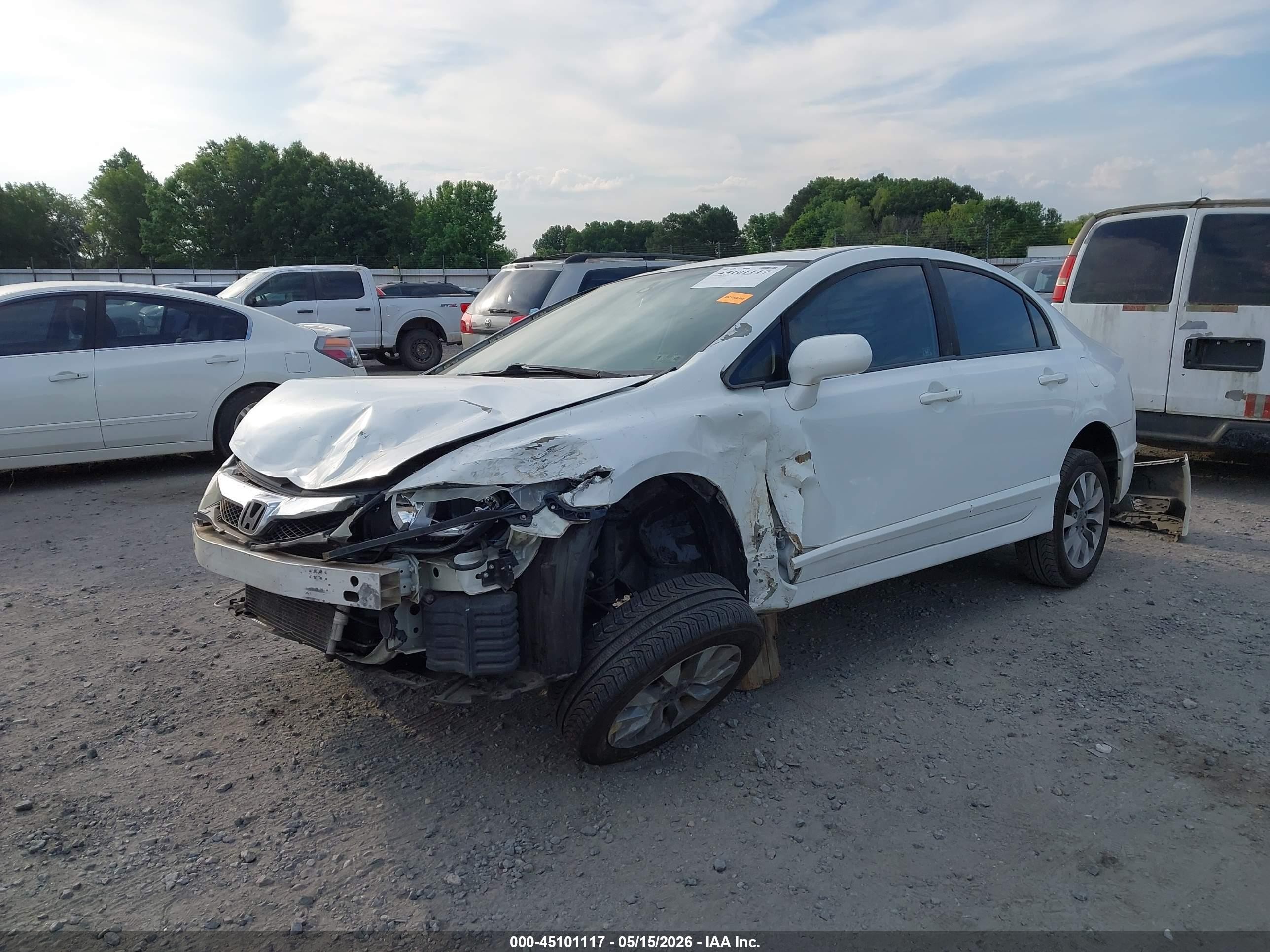 2011 Honda Civic Ex White vin: 19XFA1F85BE003559