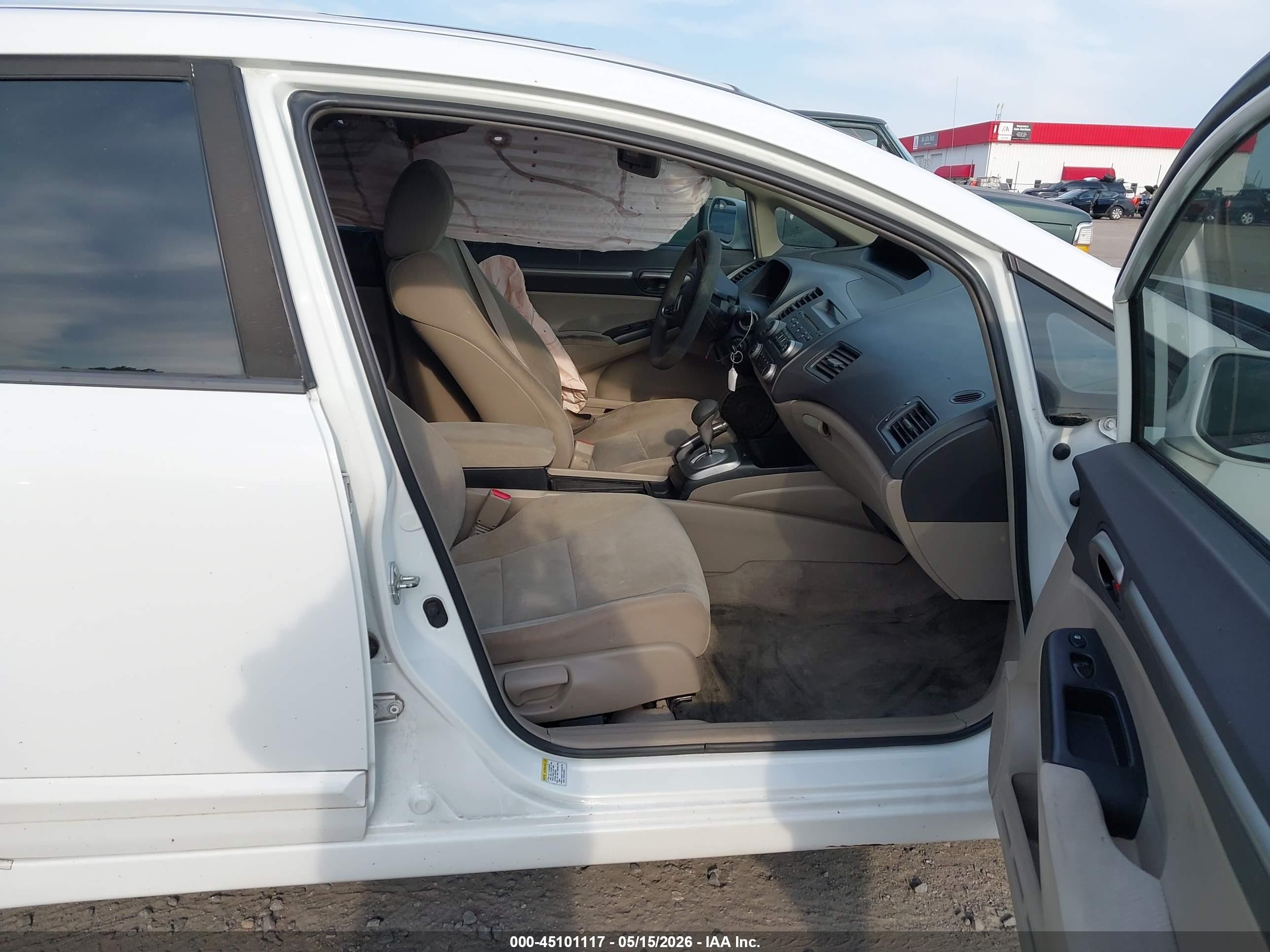 2011 Honda Civic Ex White vin: 19XFA1F85BE003559