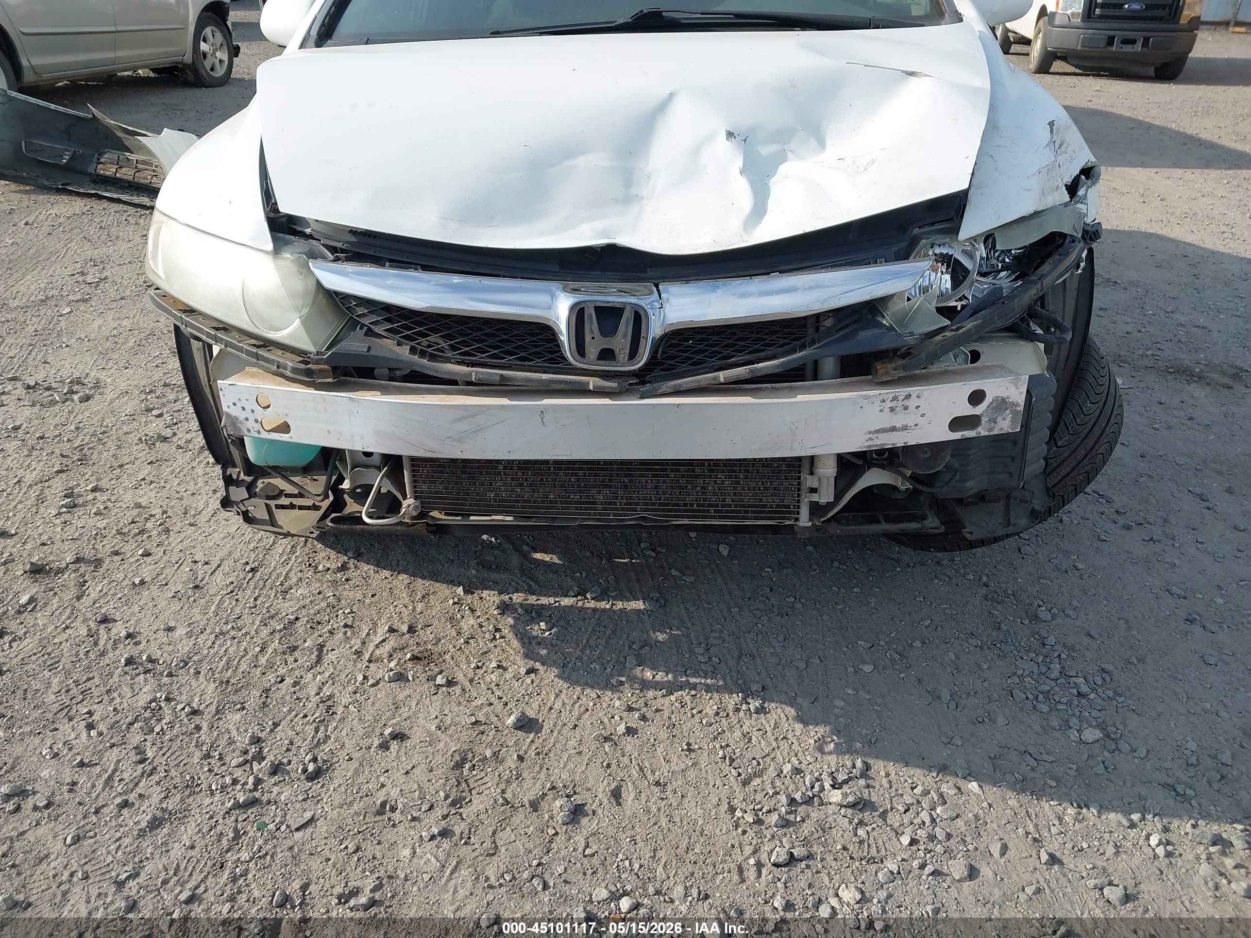 2011 Honda Civic Ex White vin: 19XFA1F85BE003559