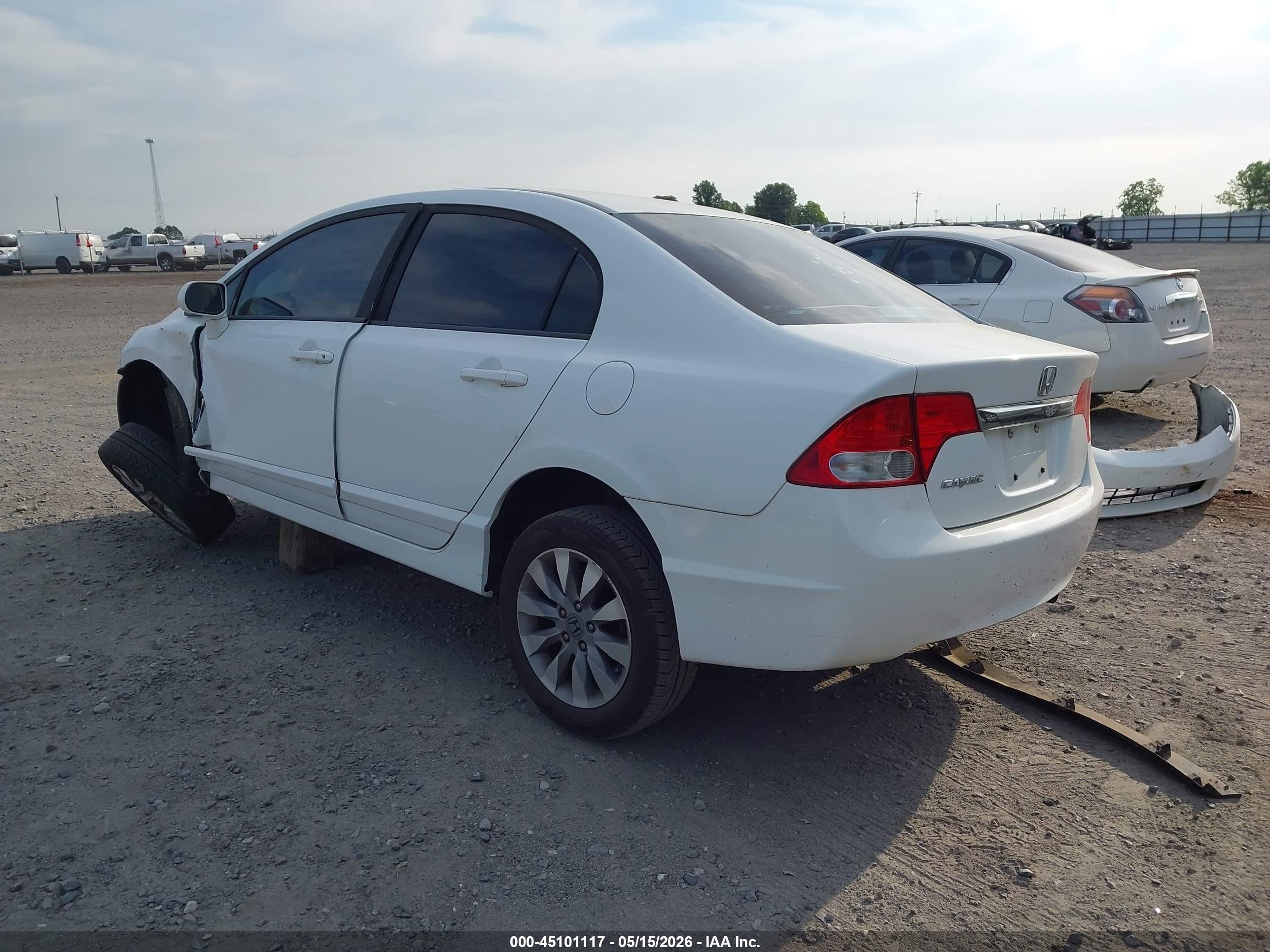 2011 Honda Civic Ex White vin: 19XFA1F85BE003559