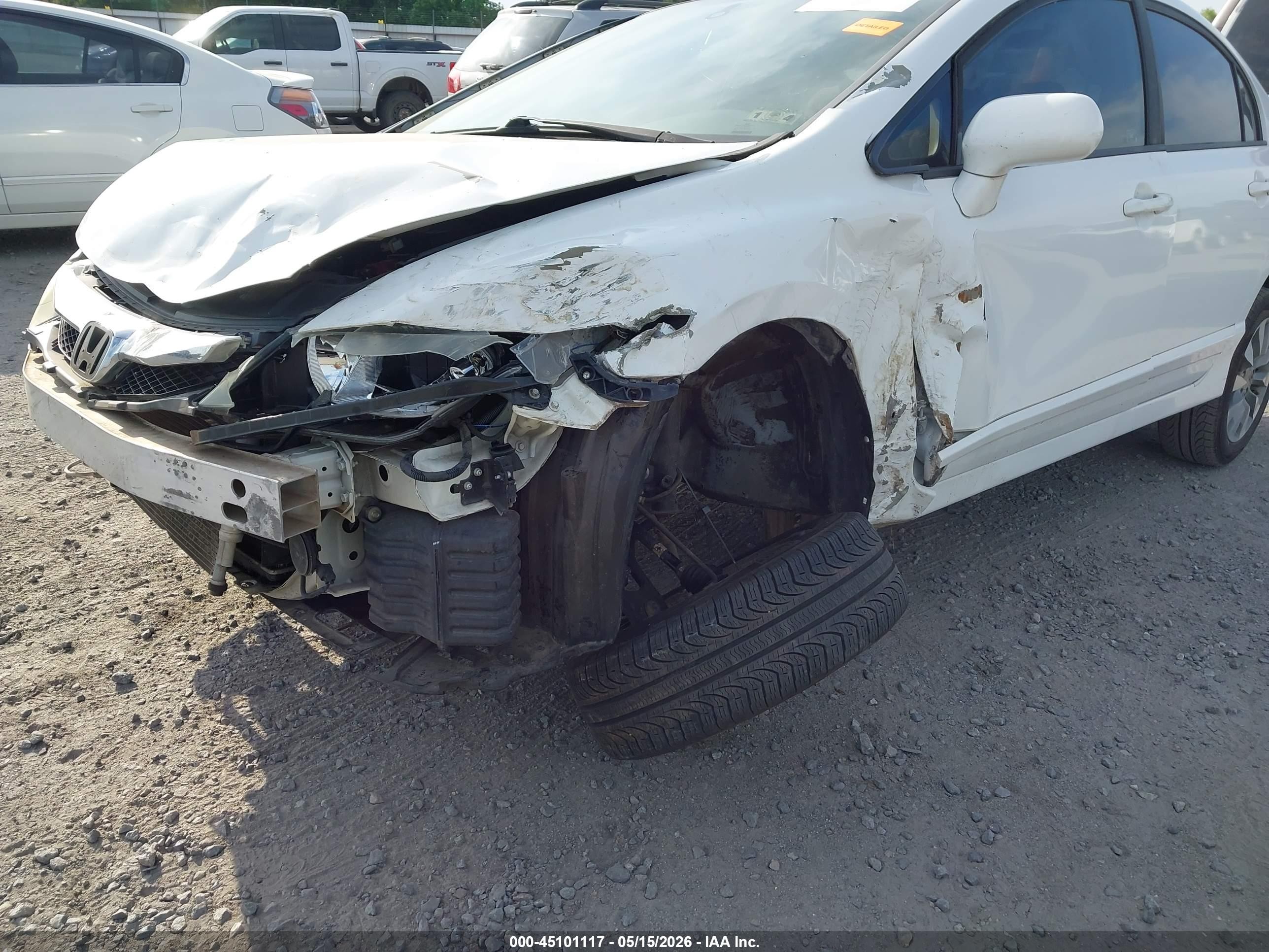2011 Honda Civic Ex White vin: 19XFA1F85BE003559