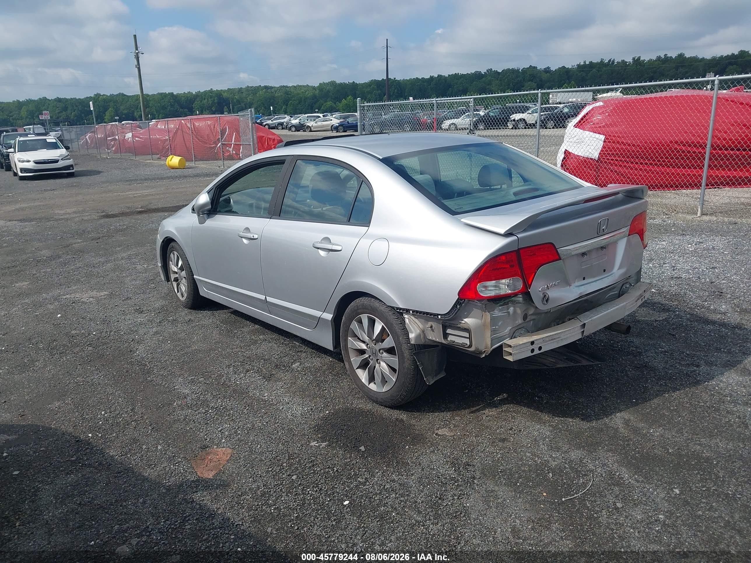 2010 Honda Civic Ex Silver vin: 19XFA1F86AE042675