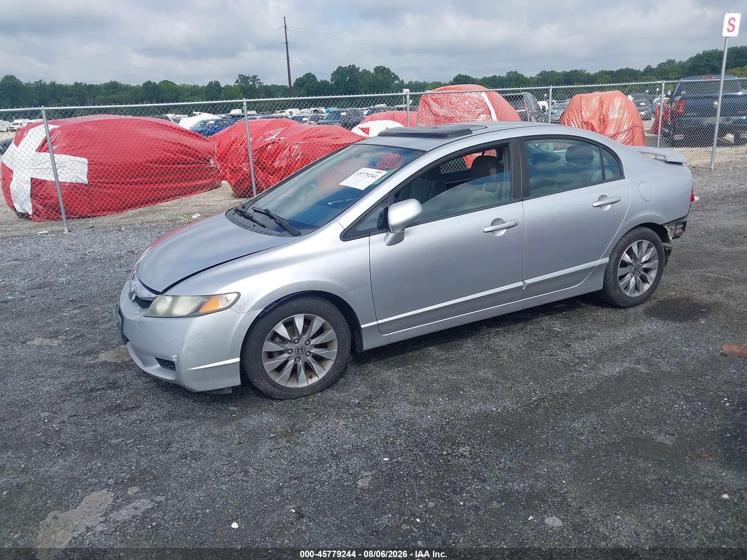 2010 Honda Civic Ex Silver vin: 19XFA1F86AE042675