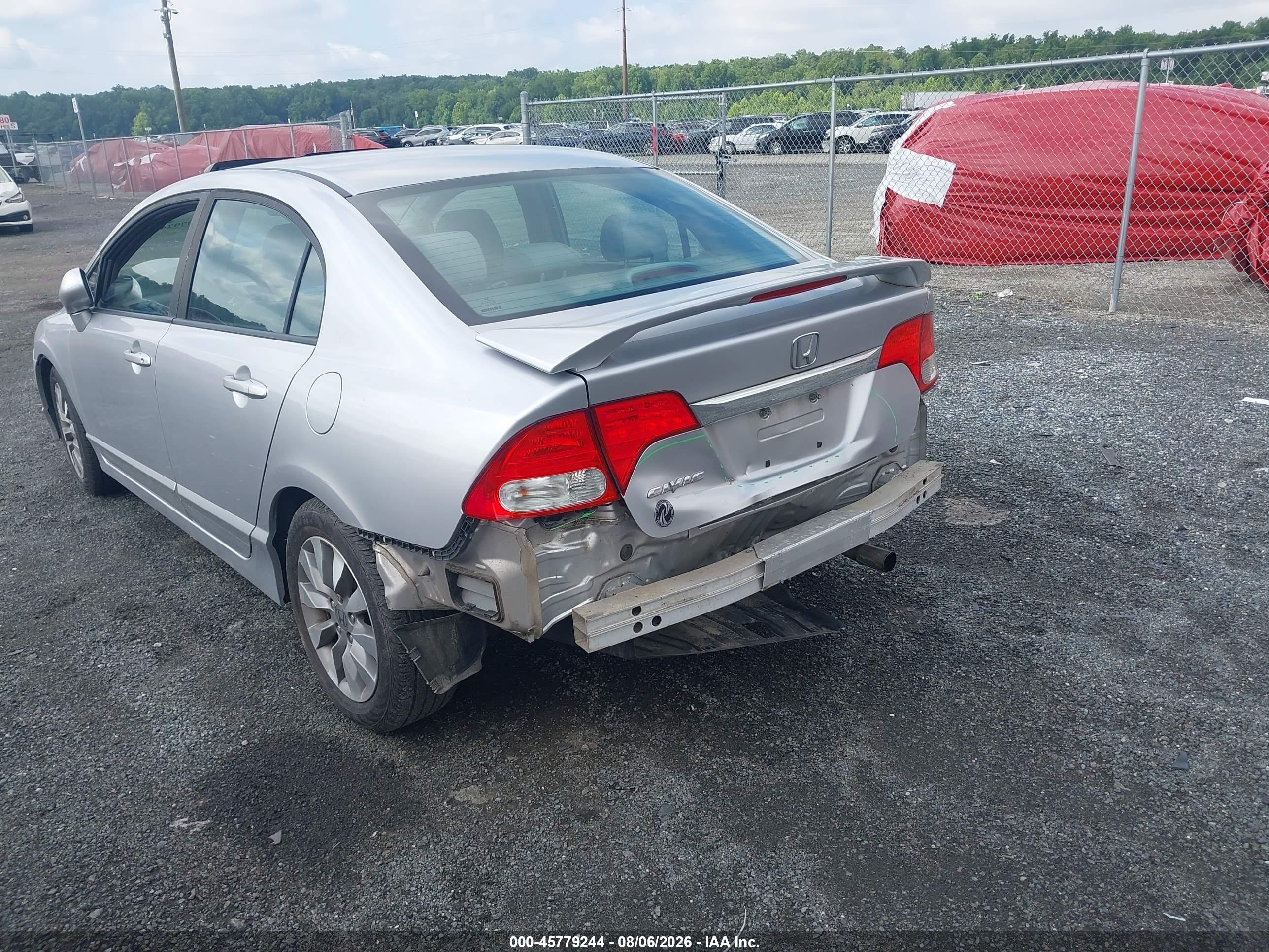 2010 Honda Civic Ex Silver vin: 19XFA1F86AE042675