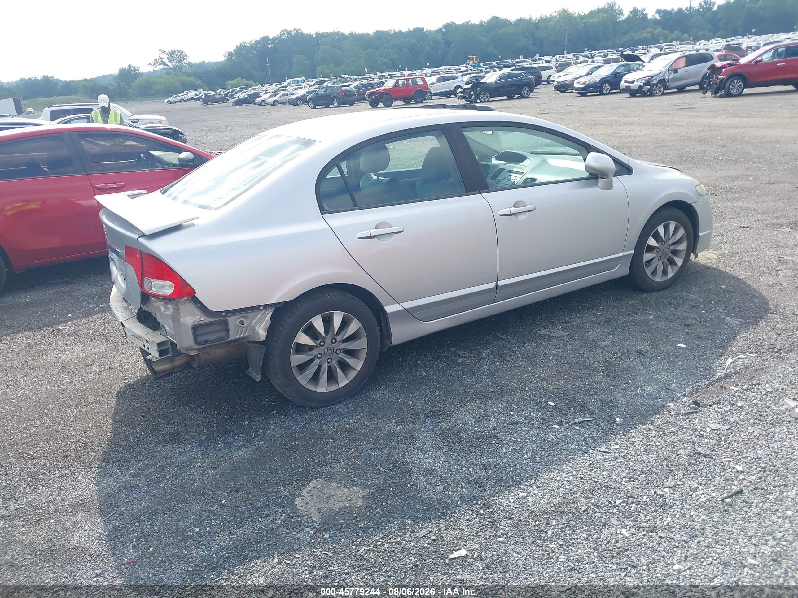 2010 Honda Civic Ex Silver vin: 19XFA1F86AE042675