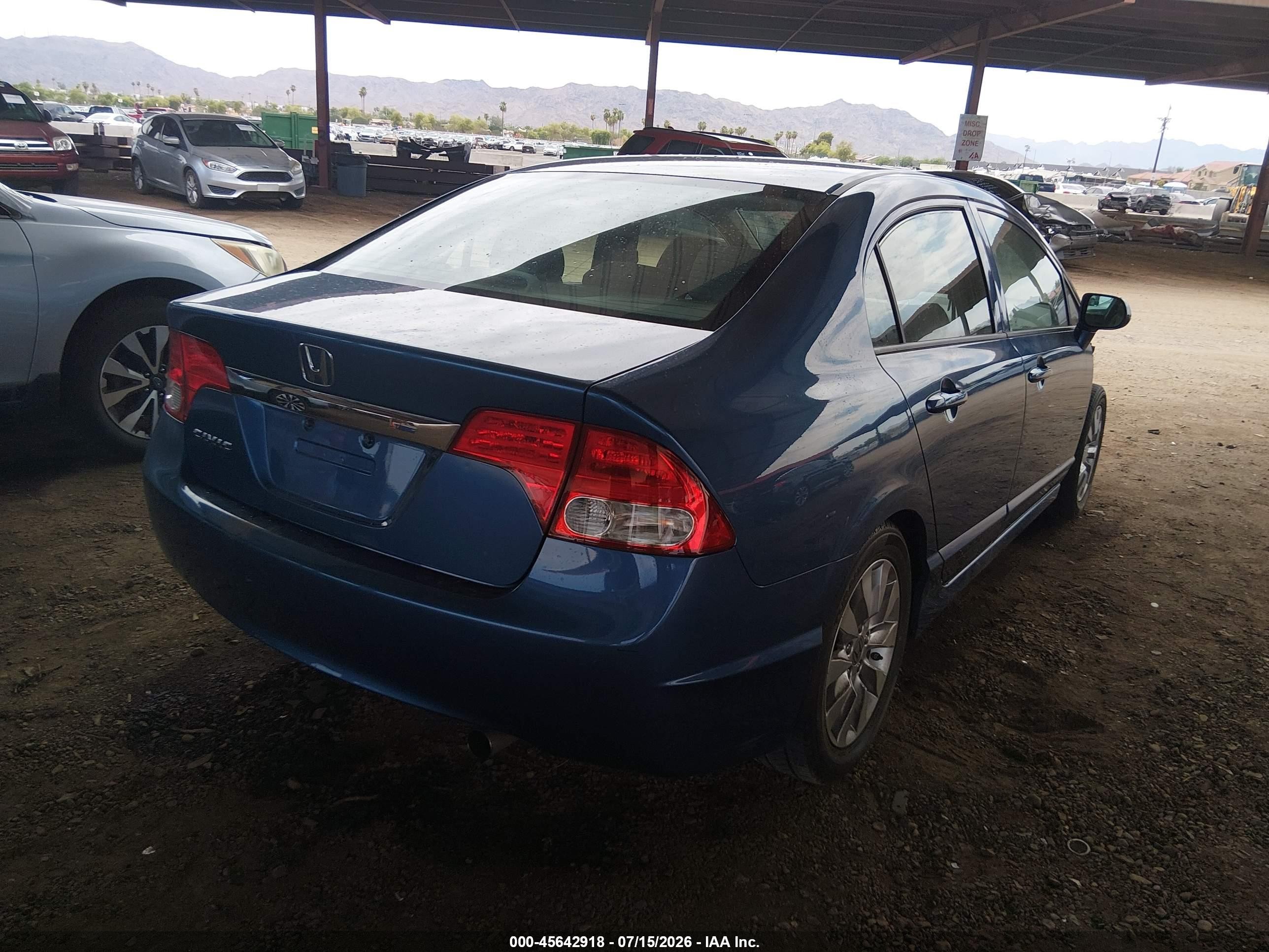 2010 Honda Civic Ex Blue vin: 19XFA1F86AE060772