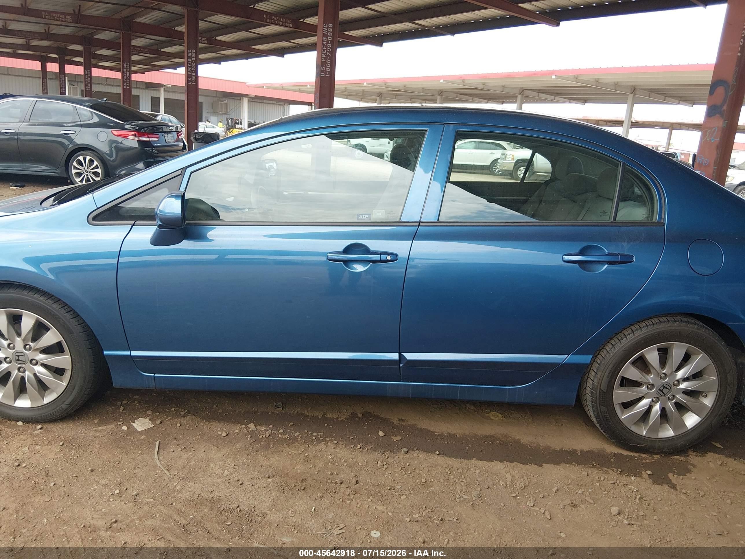 2010 Honda Civic Ex Blue vin: 19XFA1F86AE060772
