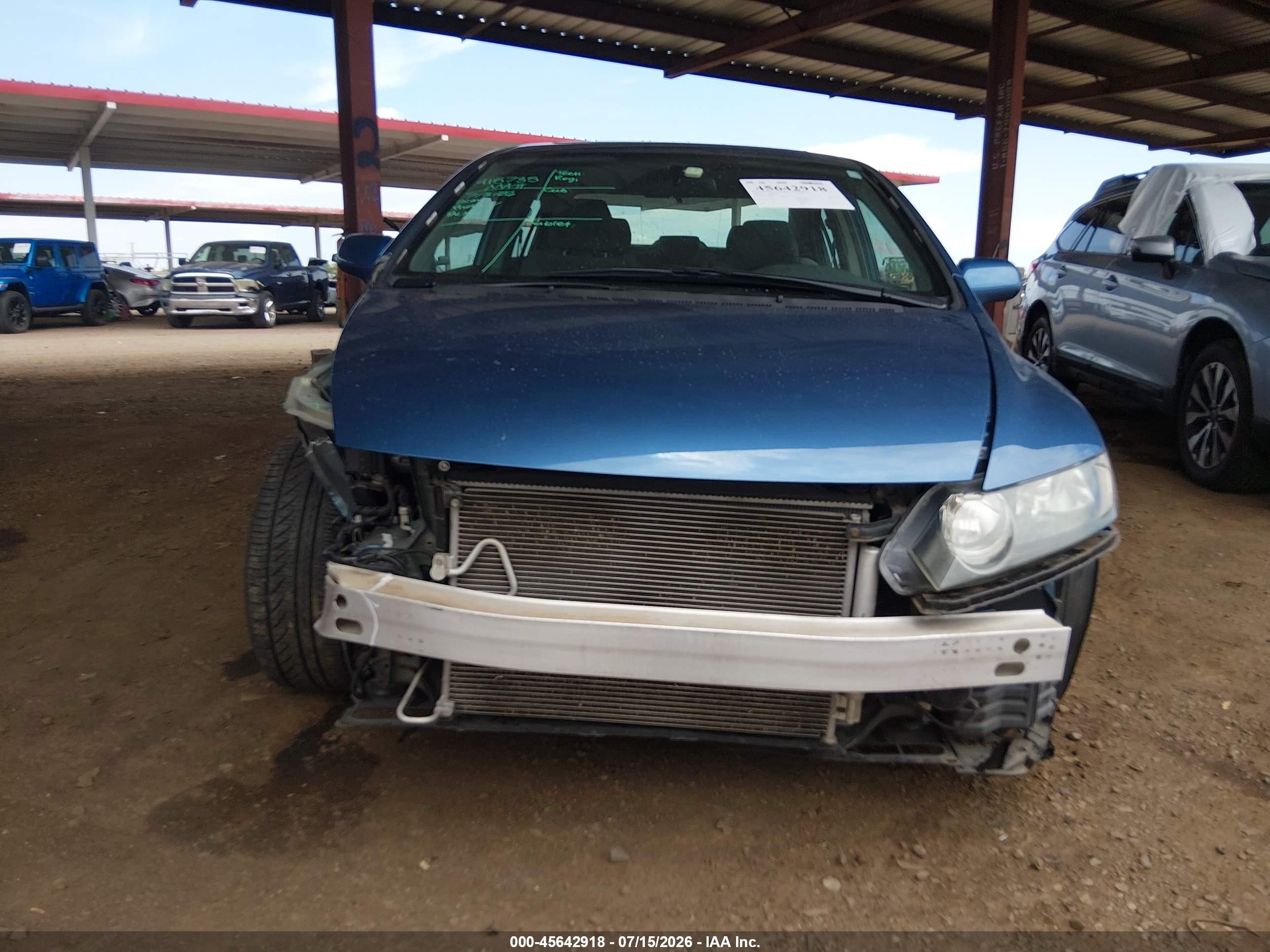 2010 Honda Civic Ex Blue vin: 19XFA1F86AE060772