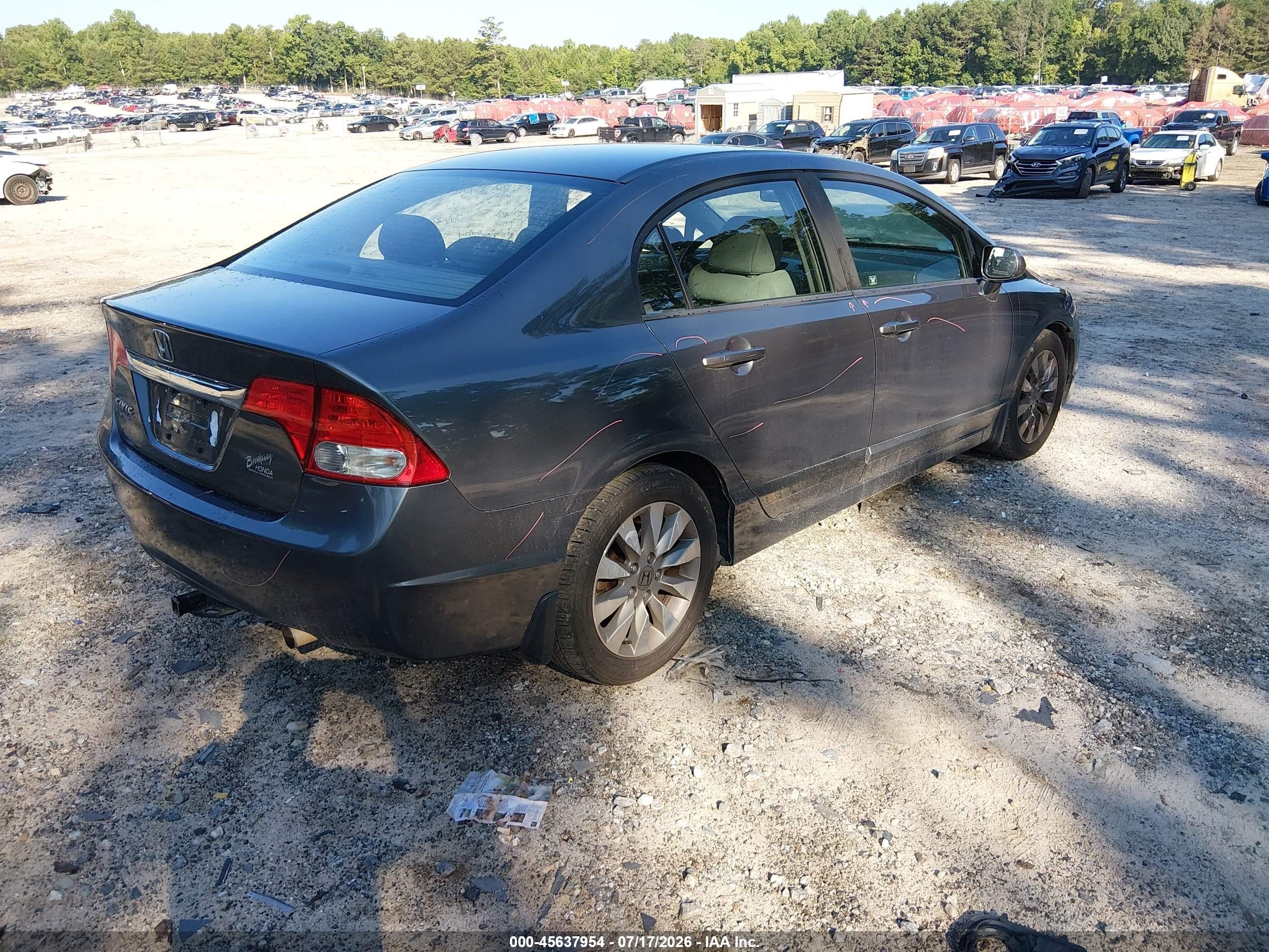 2011 Honda Civic Ex Gray vin: 19XFA1F86BE013310
