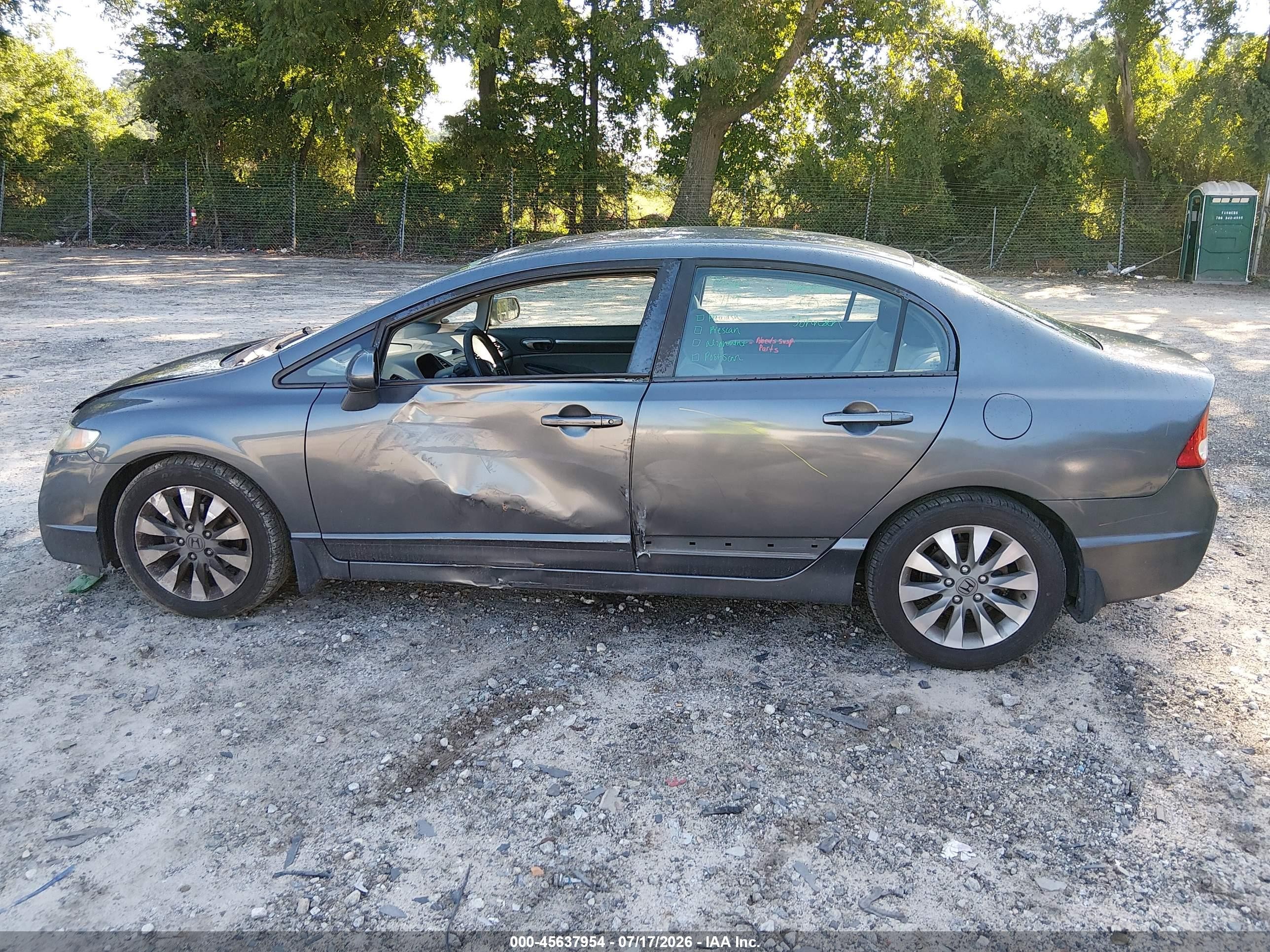 2011 Honda Civic Ex Gray vin: 19XFA1F86BE013310