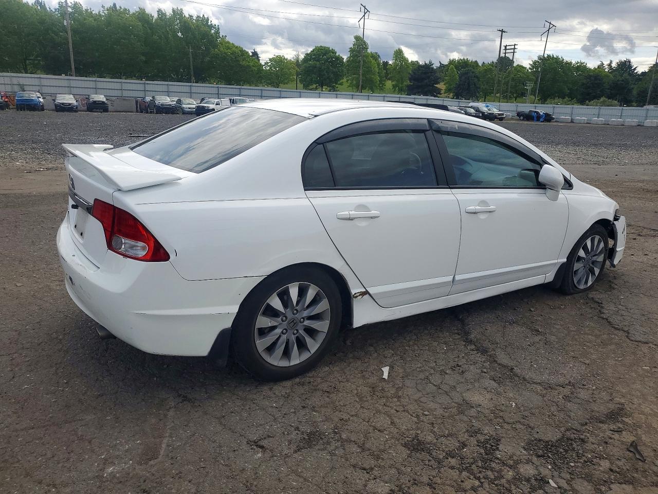2011 Honda Civic Ex White vin: 19XFA1F86BE027157