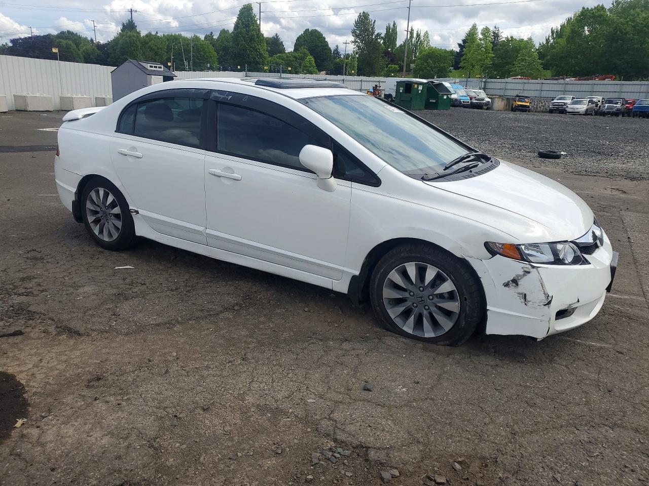 2011 Honda Civic Ex White vin: 19XFA1F86BE027157