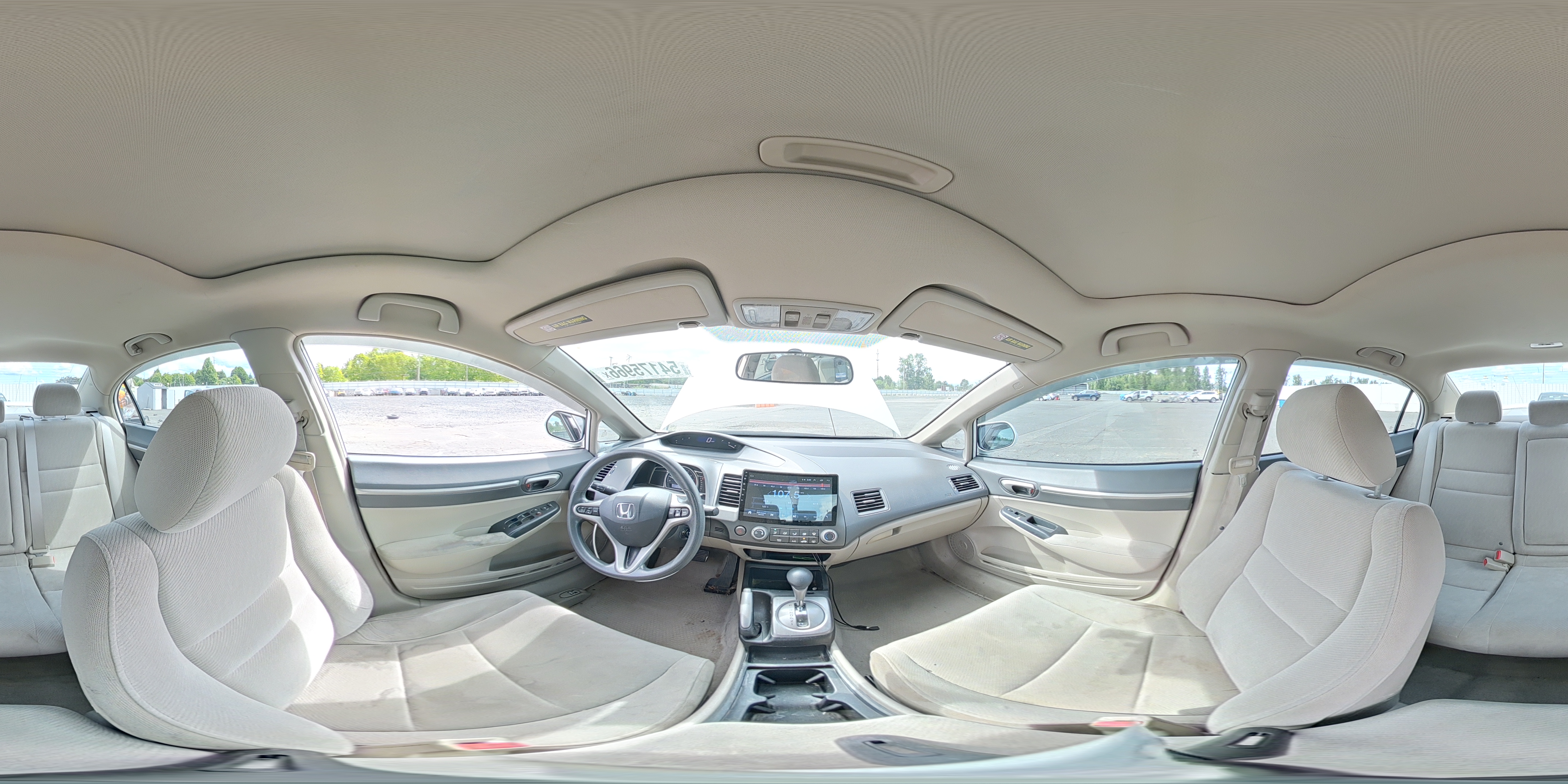 2011 Honda Civic Ex White vin: 19XFA1F86BE027157