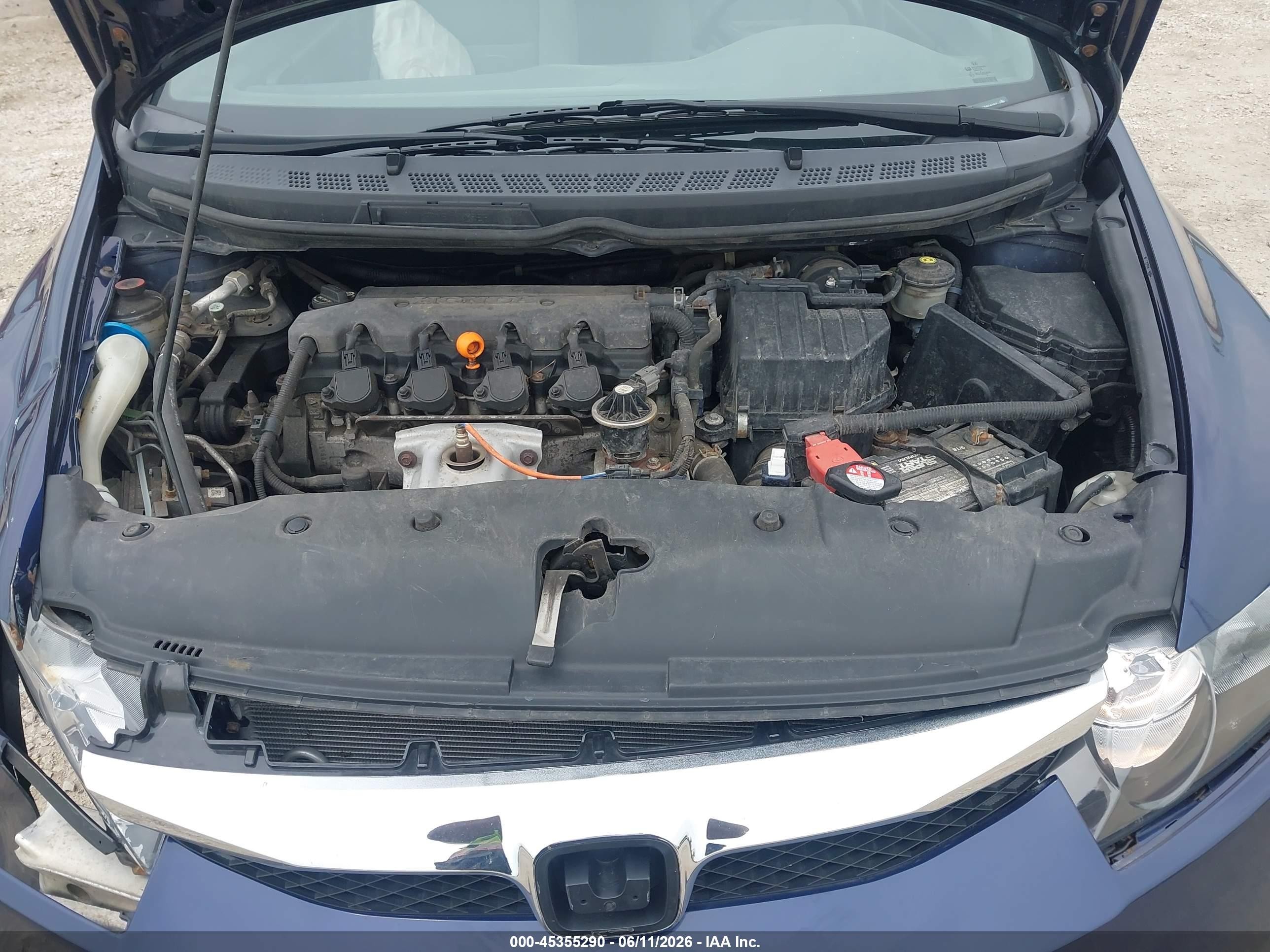 2010 Honda Civic Ex Blue vin: 19XFA1F87AE004162