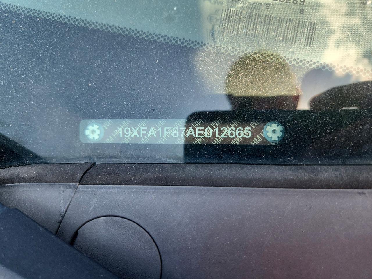 2010 Honda Civic Ex Черный vin: 19XFA1F87AE012665