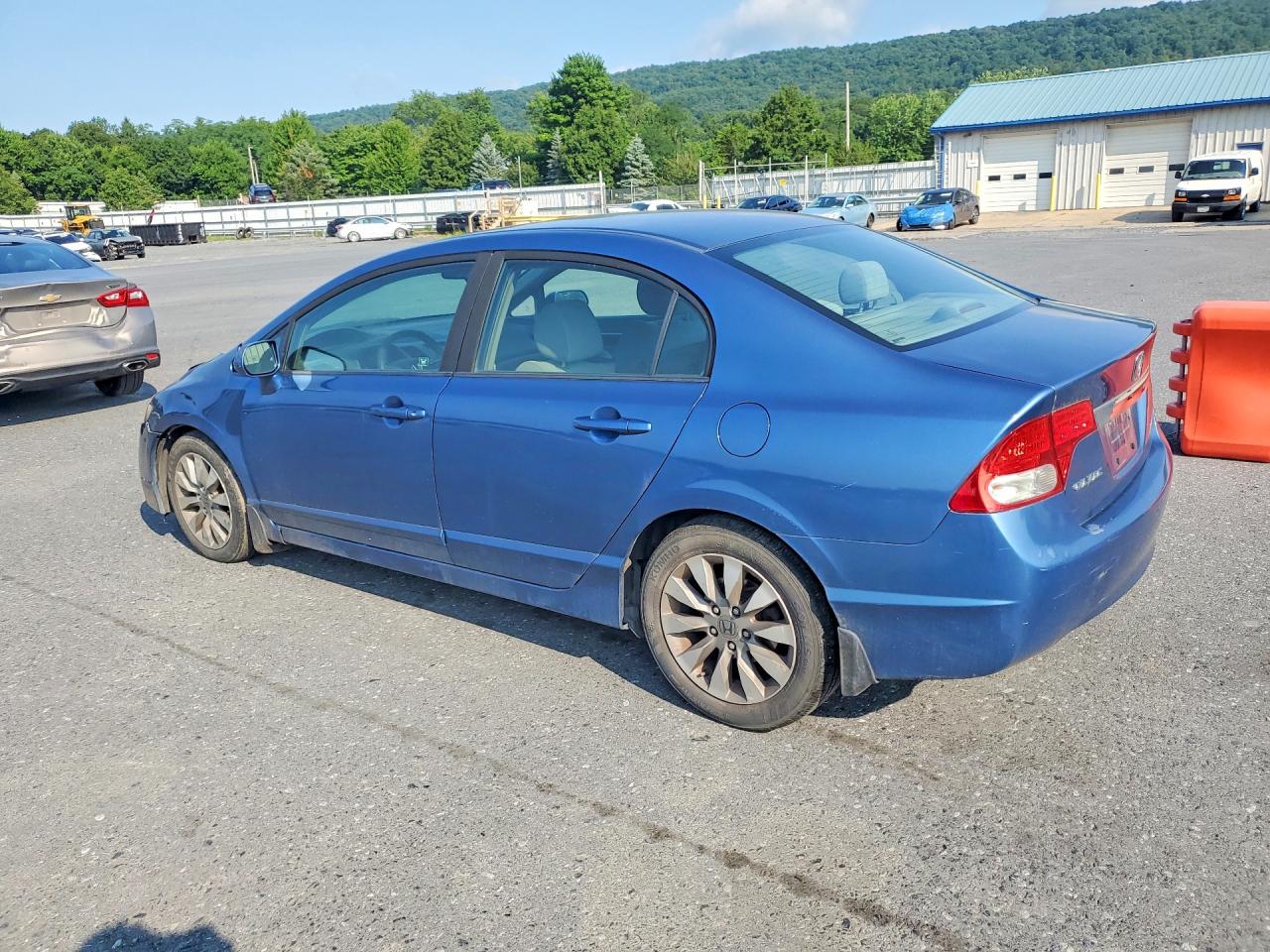 2010 Honda Civic Ex Blue vin: 19XFA1F87AE048663