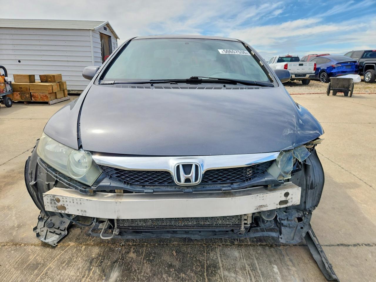 2010 Honda Civic Ex Gray vin: 19XFA1F87AE048887