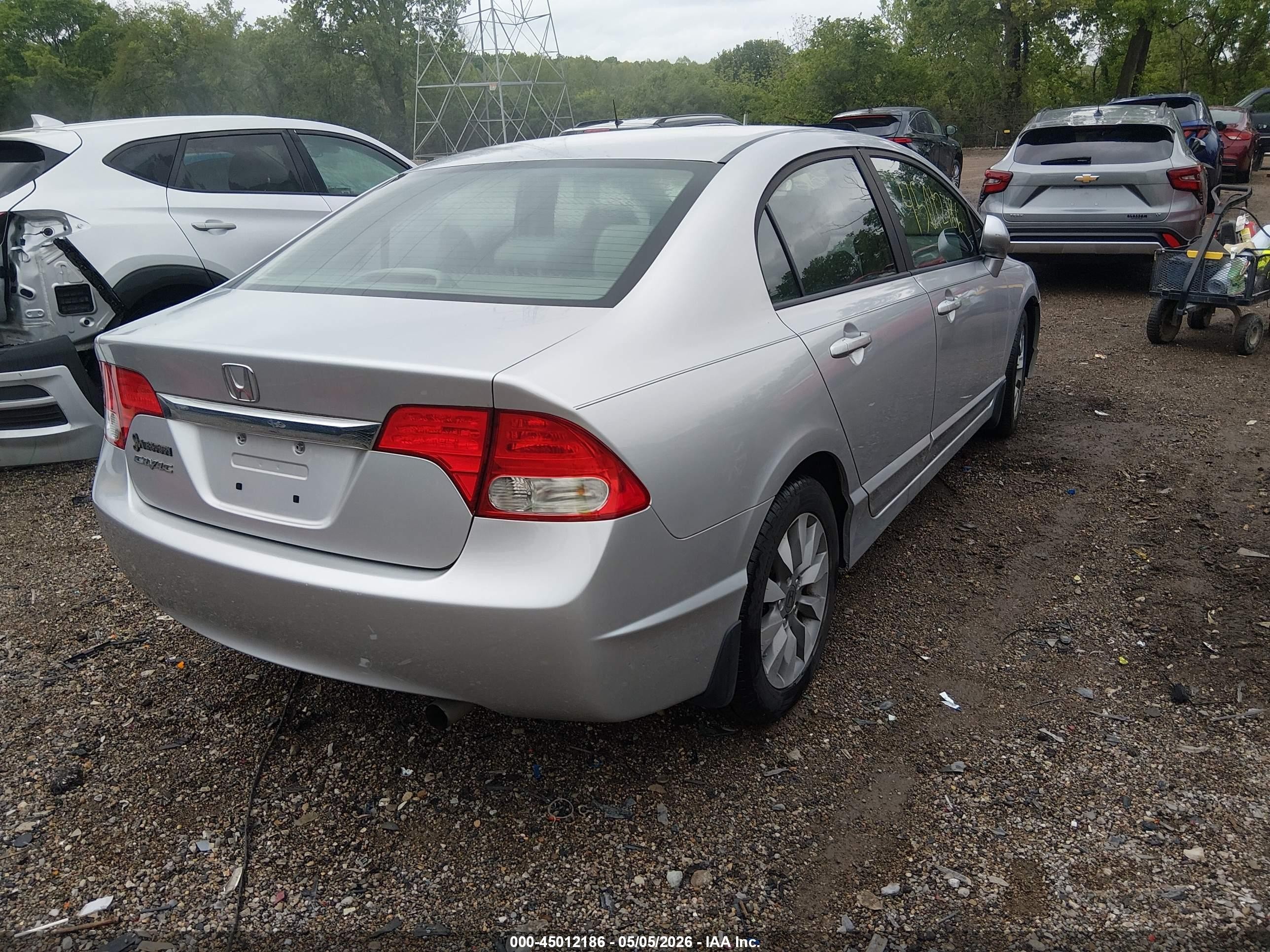 2011 Honda Civic Ex Silver vin: 19XFA1F87BE015633