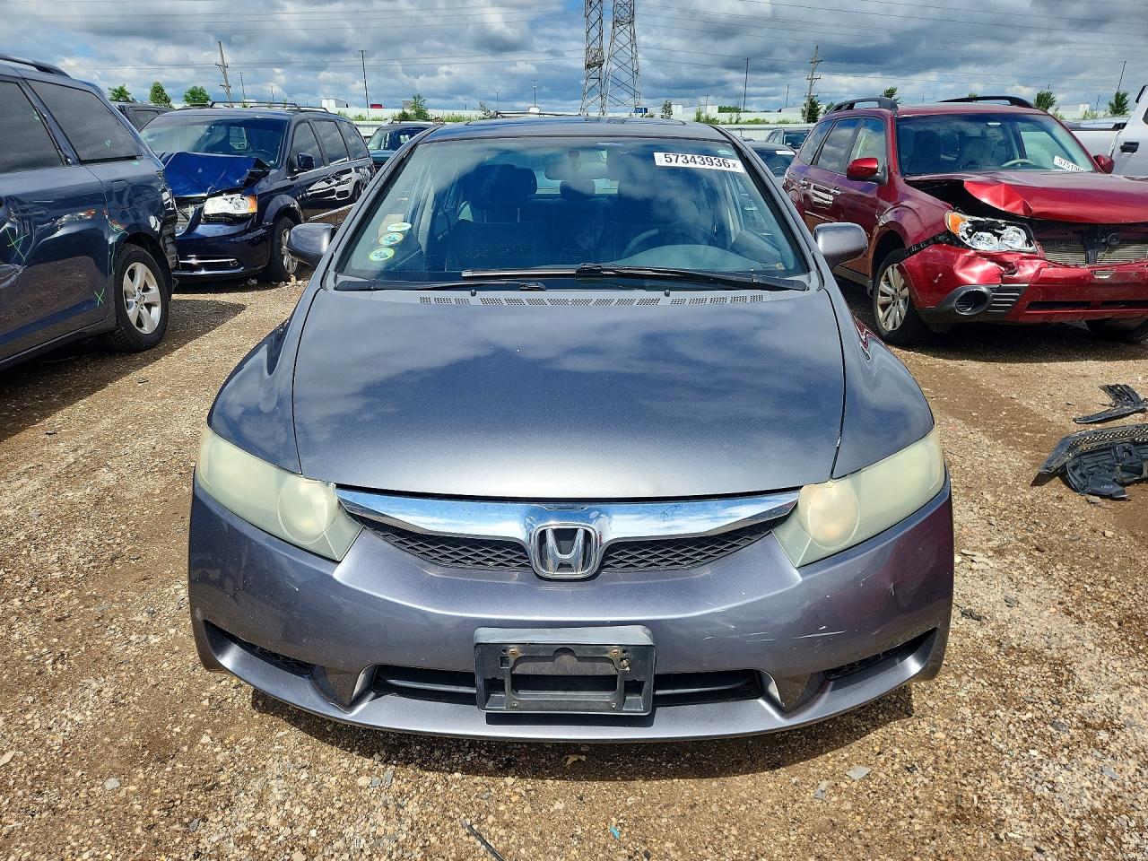 2010 Honda Civic Ex Gray vin: 19XFA1F88AE004123