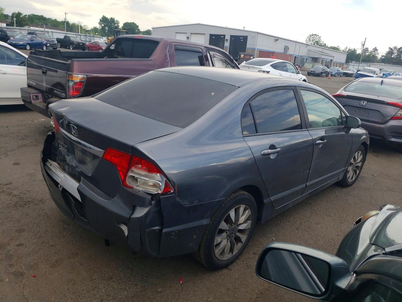 2010 Honda Civic Ex Gray vin: 19XFA1F88AE023061