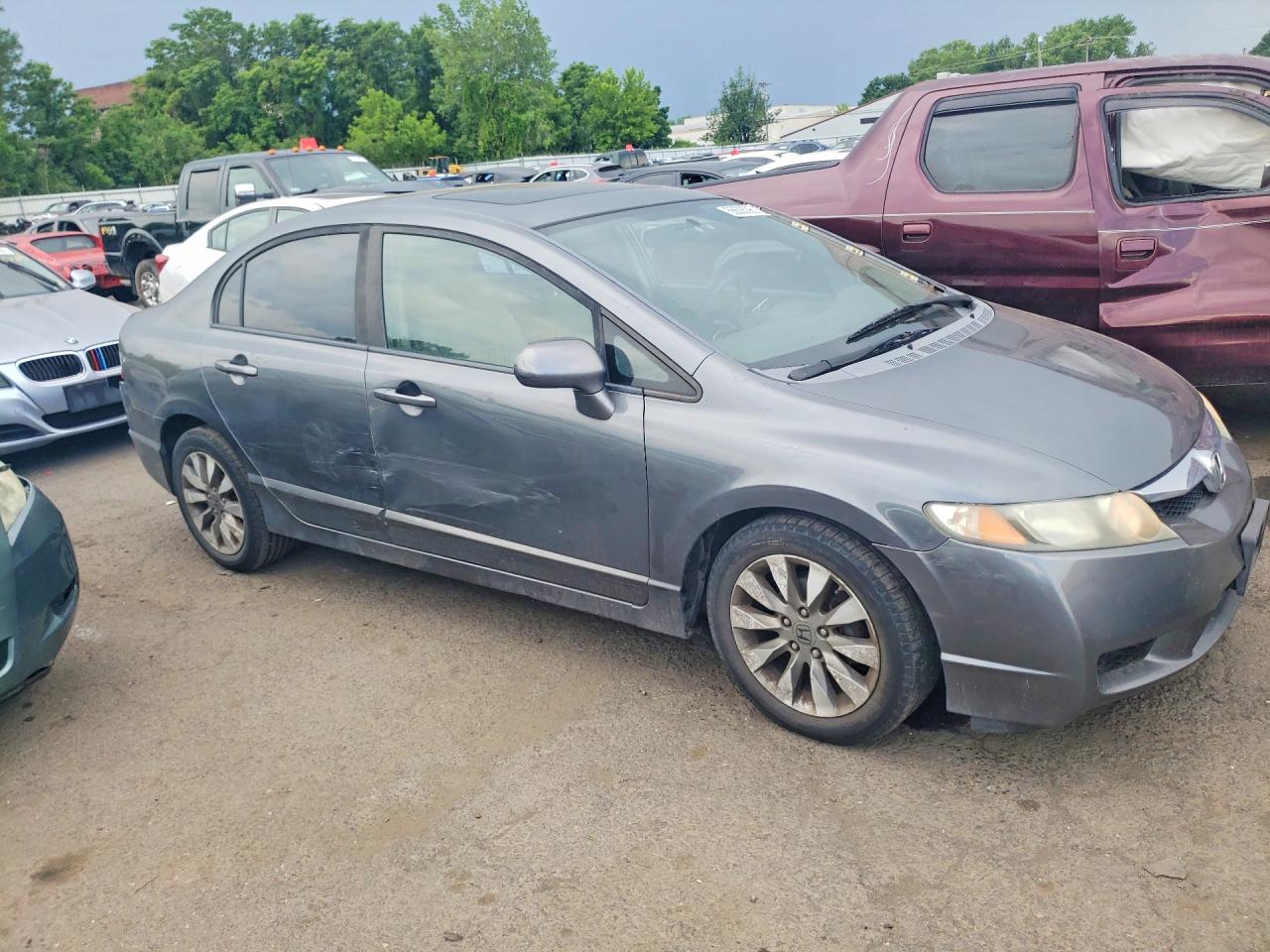 2010 Honda Civic Ex Gray vin: 19XFA1F88AE023061