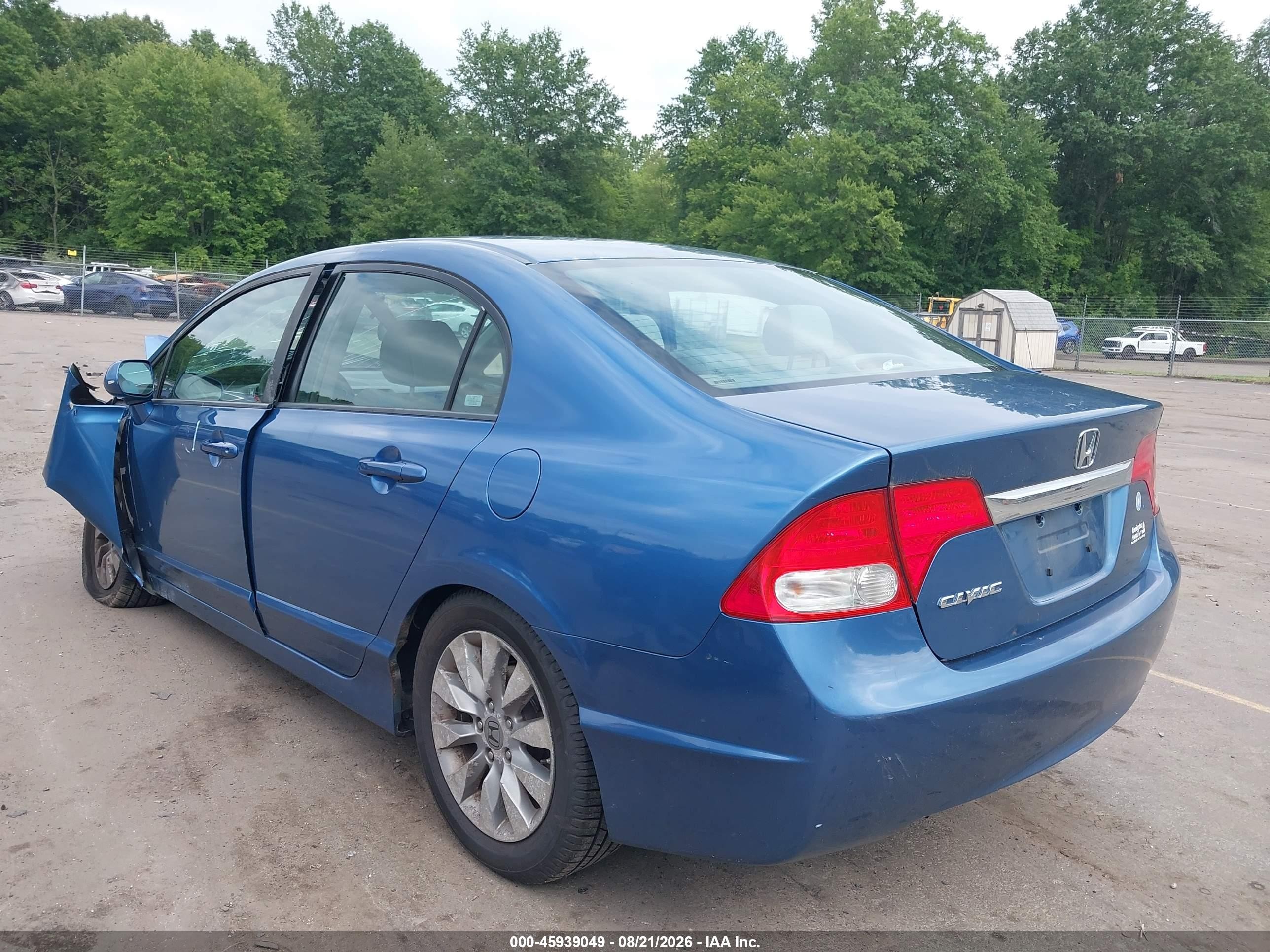 2010 Honda Civic Ex Blue vin: 19XFA1F88AE060790