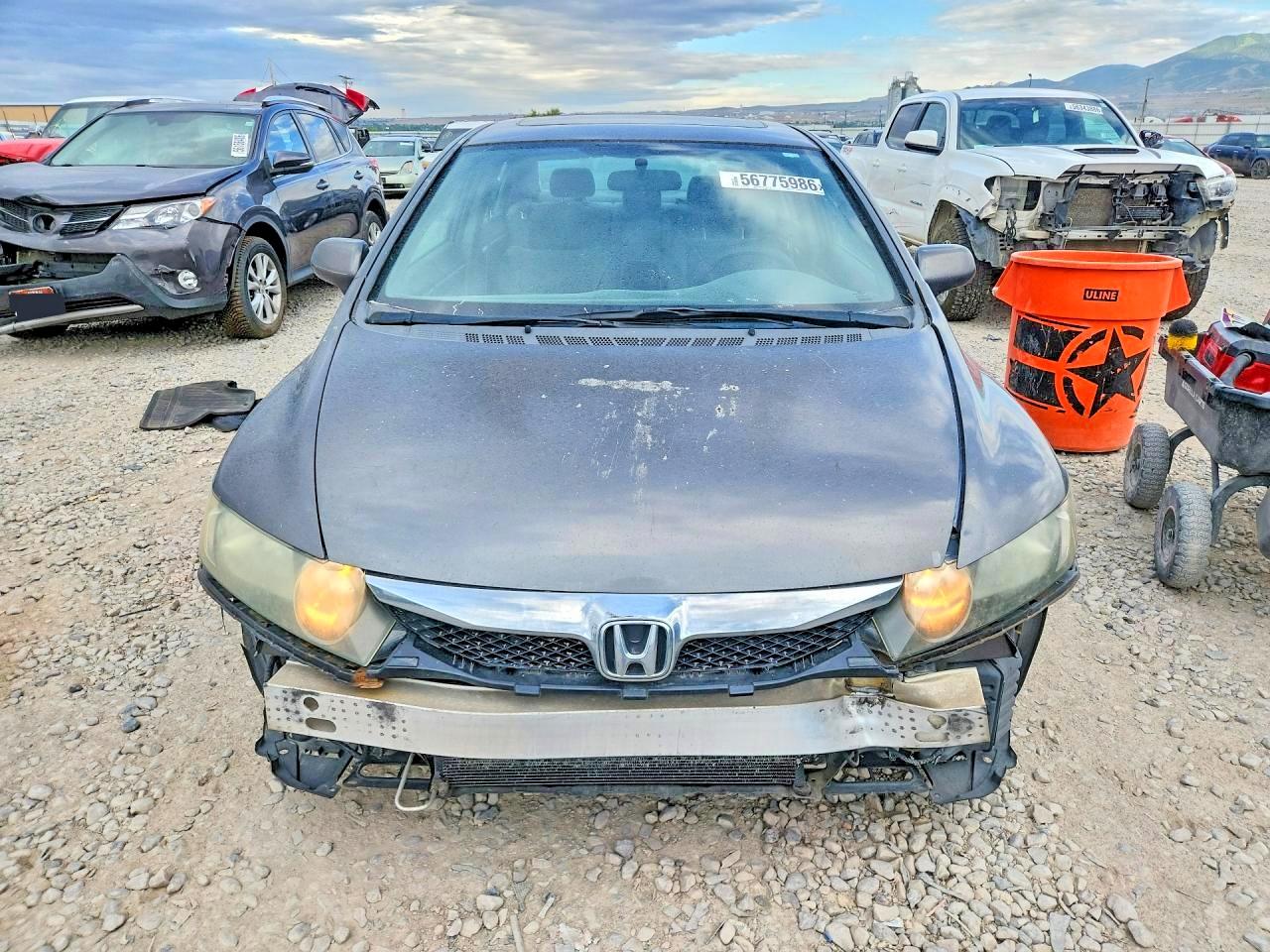 2010 Honda Civic Ex Серый vin: 19XFA1F89AE020394