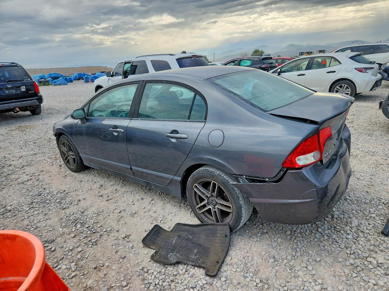 2010 Honda Civic Ex Серый vin: 19XFA1F89AE020394