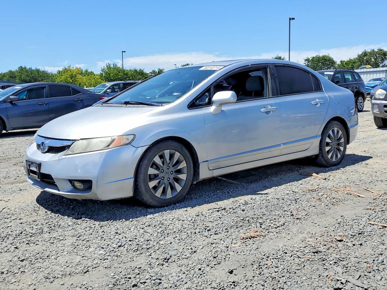 2010 Honda Civic Ex Silver vin: 19XFA1F89AE027393