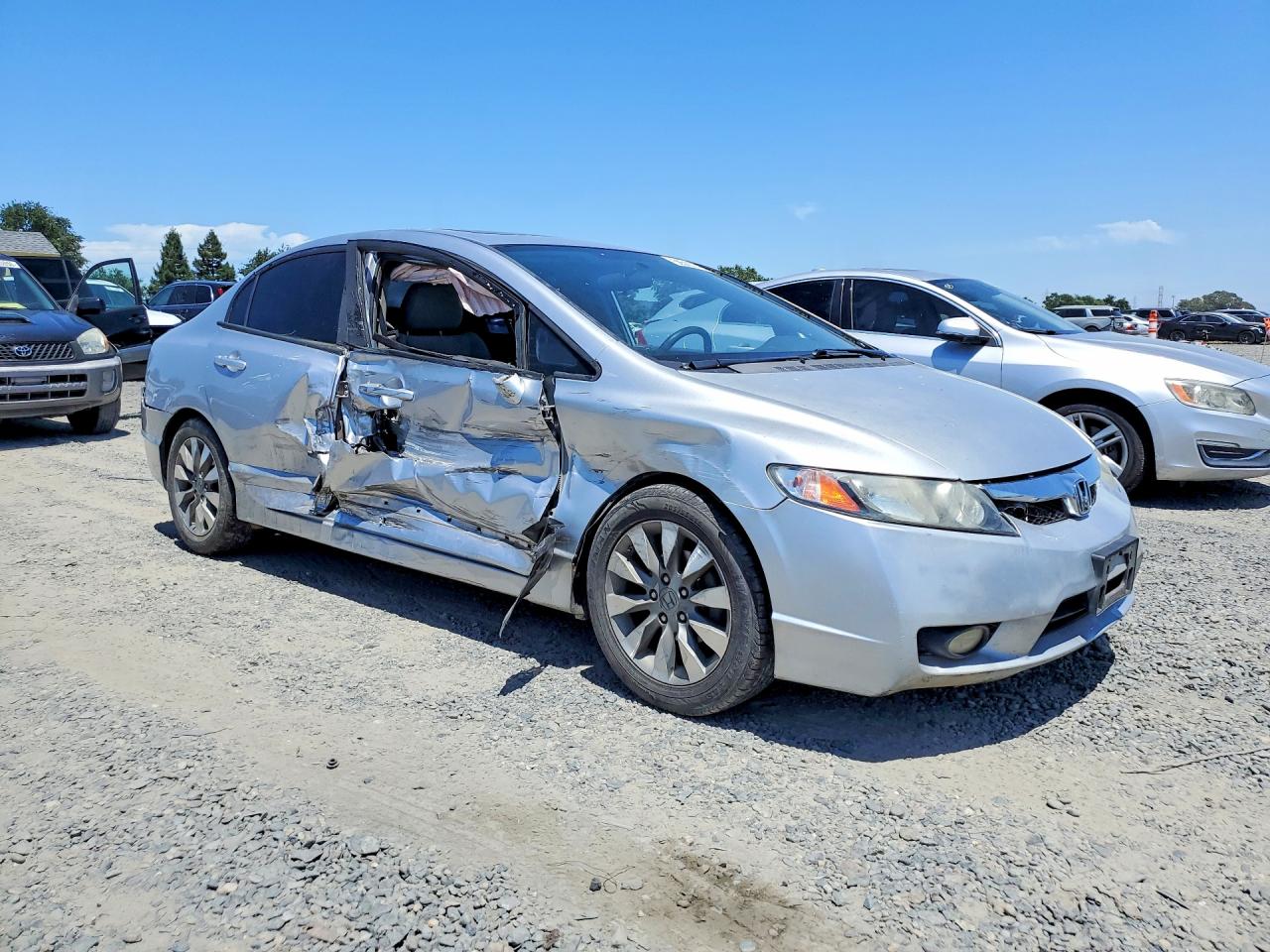 2010 Honda Civic Ex Silver vin: 19XFA1F89AE027393