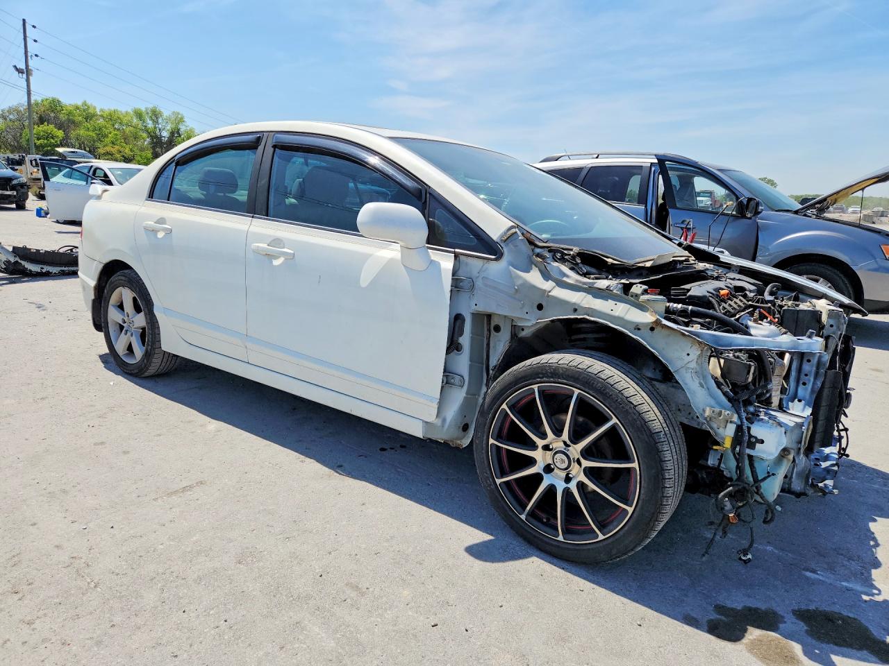 2010 Honda Civic Ex White vin: 19XFA1F89AE058773