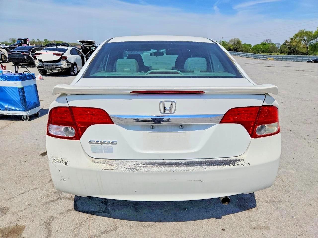 2010 Honda Civic Ex White vin: 19XFA1F89AE058773