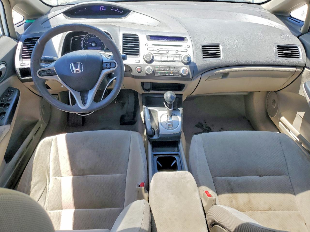 2010 Honda Civic Ex White vin: 19XFA1F8XAE019027