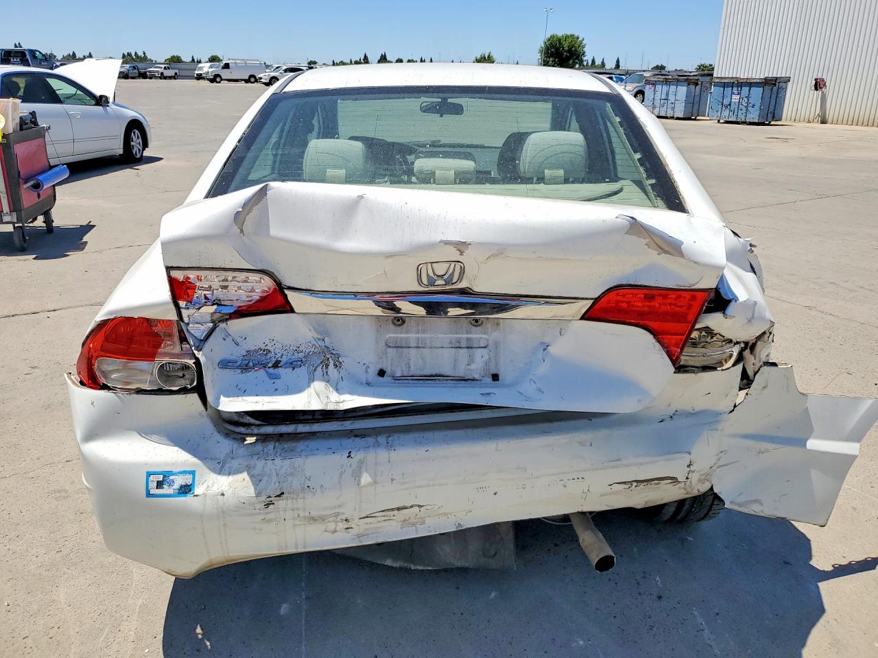 2010 Honda Civic Ex White vin: 19XFA1F8XAE019027