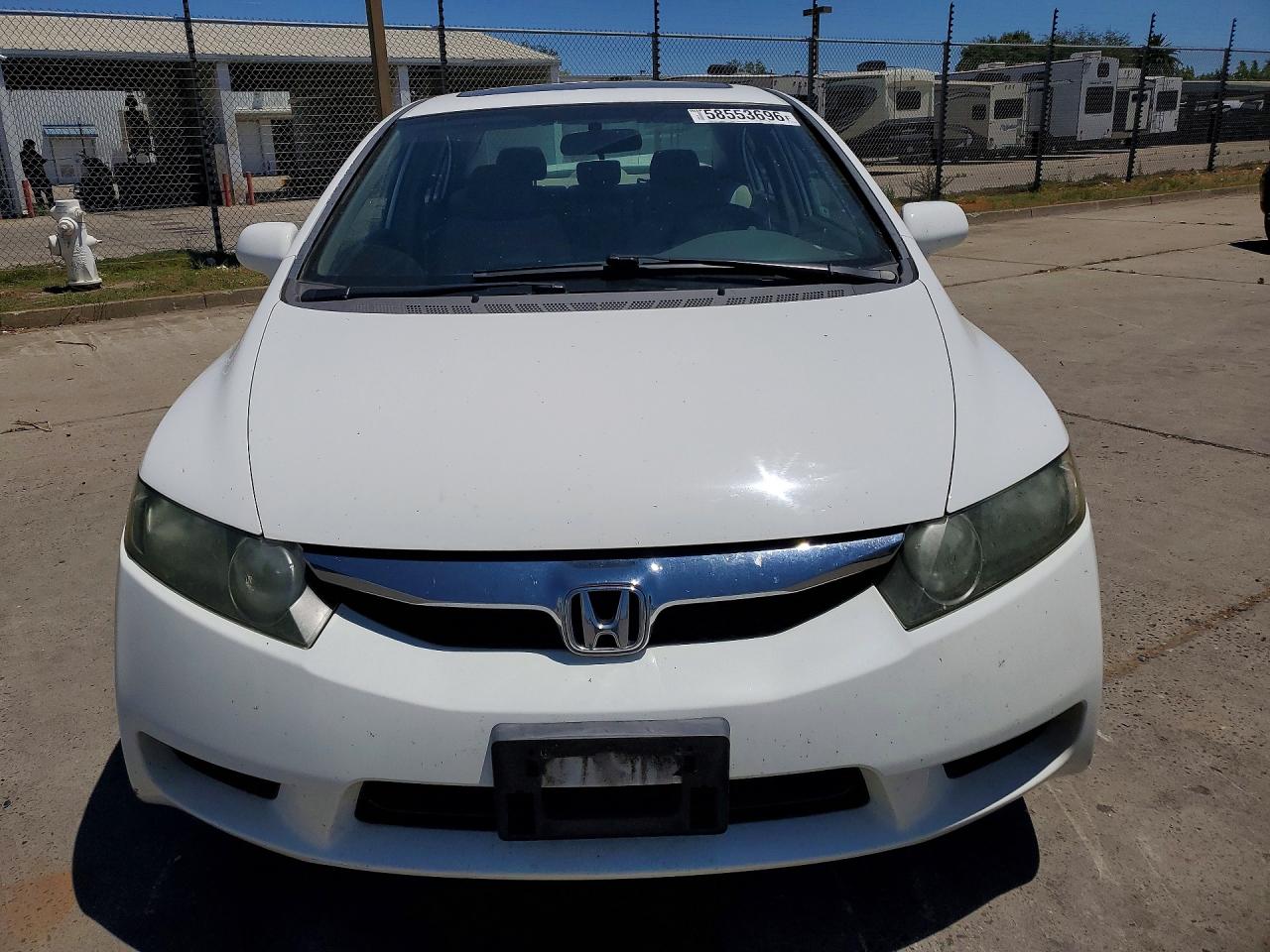 2010 Honda Civic Ex White vin: 19XFA1F8XAE019027