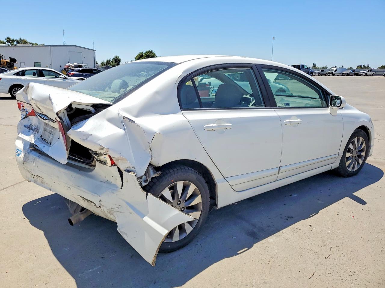 2010 Honda Civic Ex White vin: 19XFA1F8XAE019027
