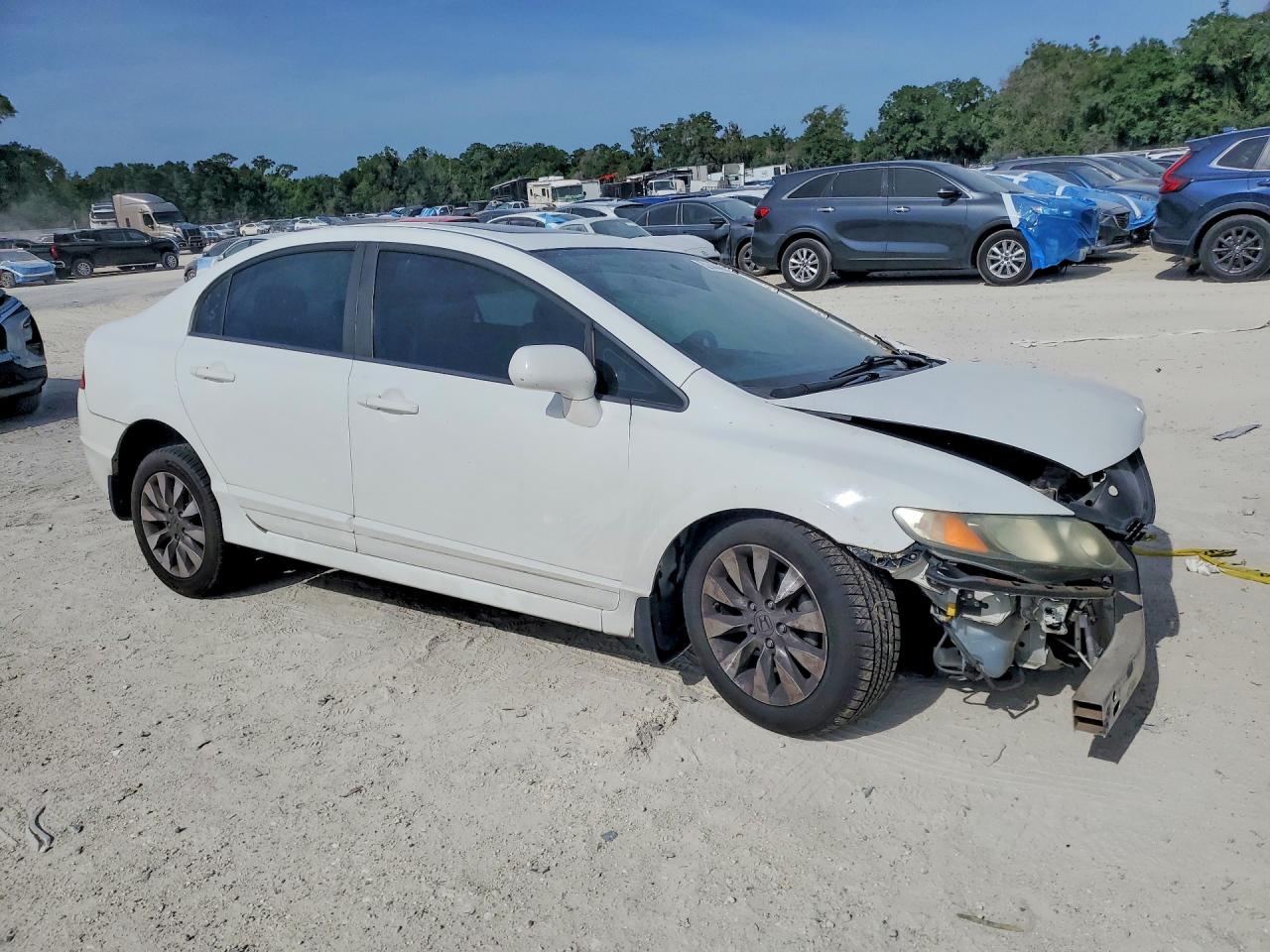 2010 Honda Civic Ex White vin: 19XFA1F8XAE027709