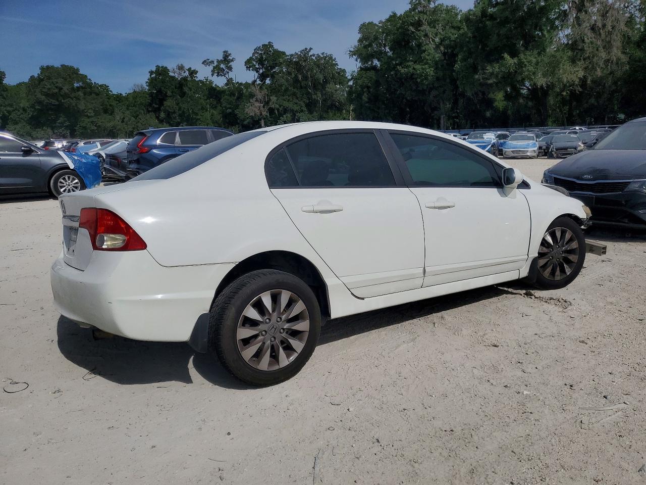 2010 Honda Civic Ex White vin: 19XFA1F8XAE027709