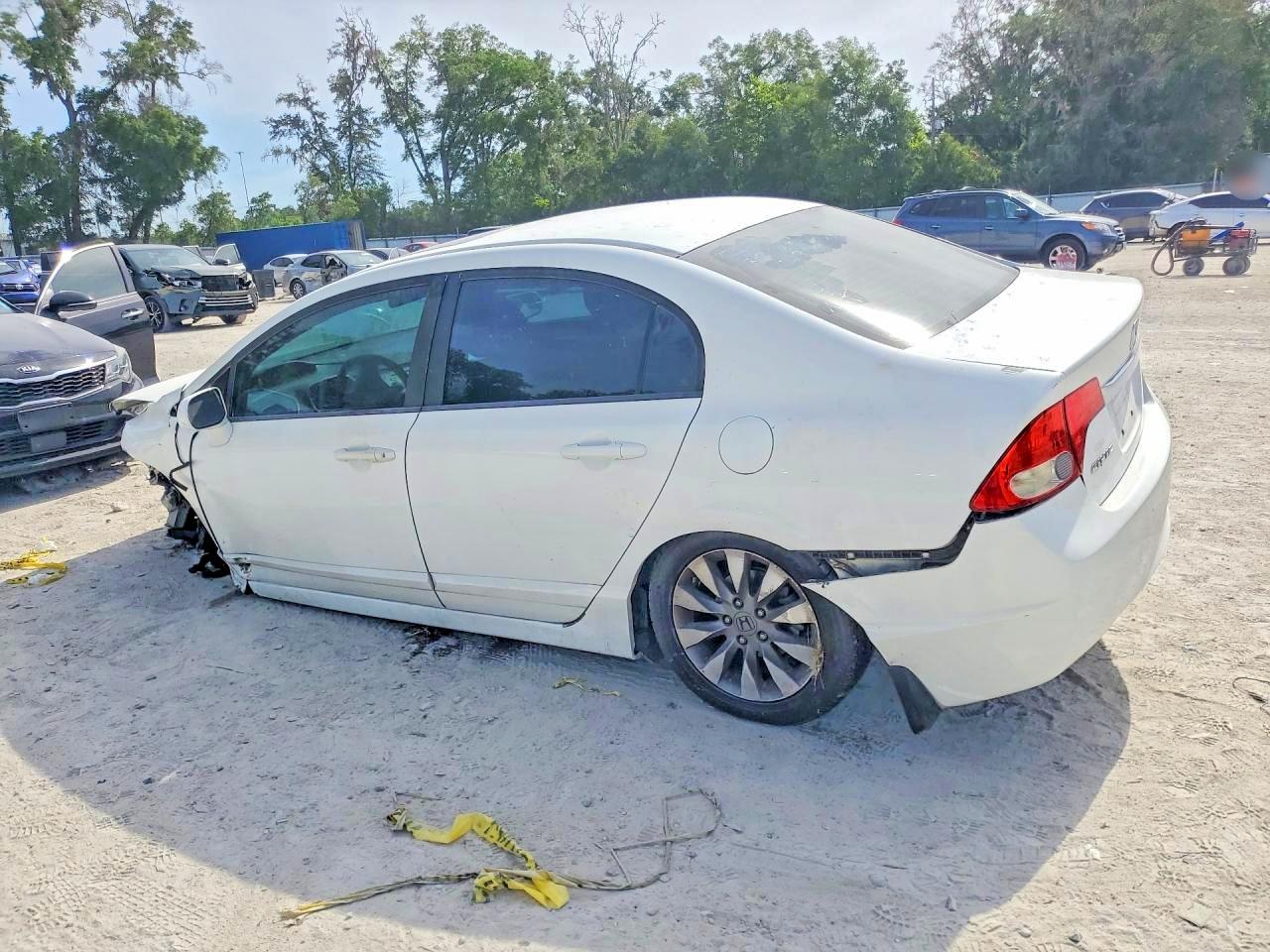 2010 Honda Civic Ex White vin: 19XFA1F8XAE027709