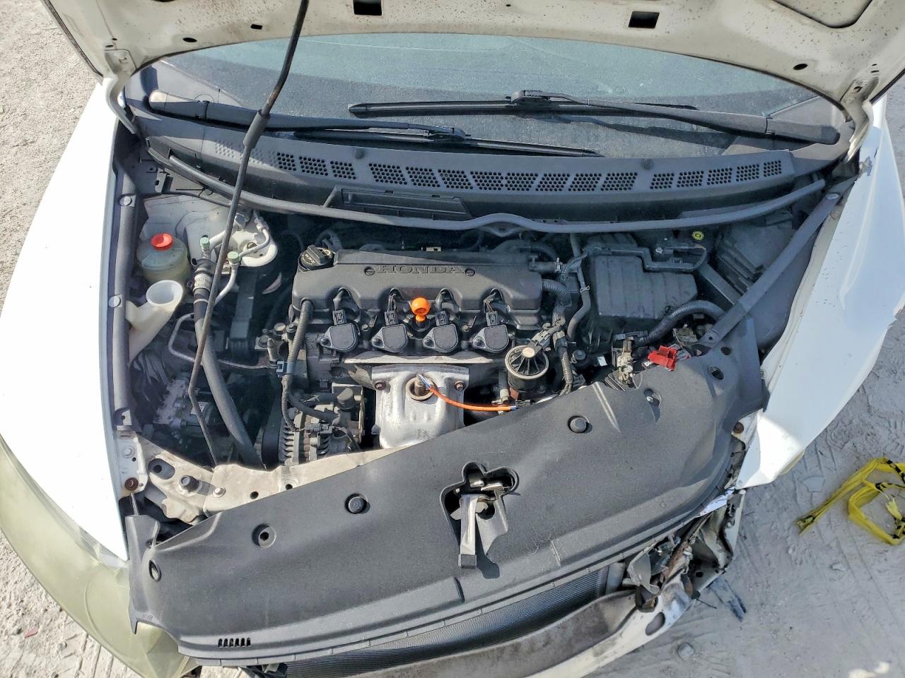 2010 Honda Civic Ex White vin: 19XFA1F8XAE027709