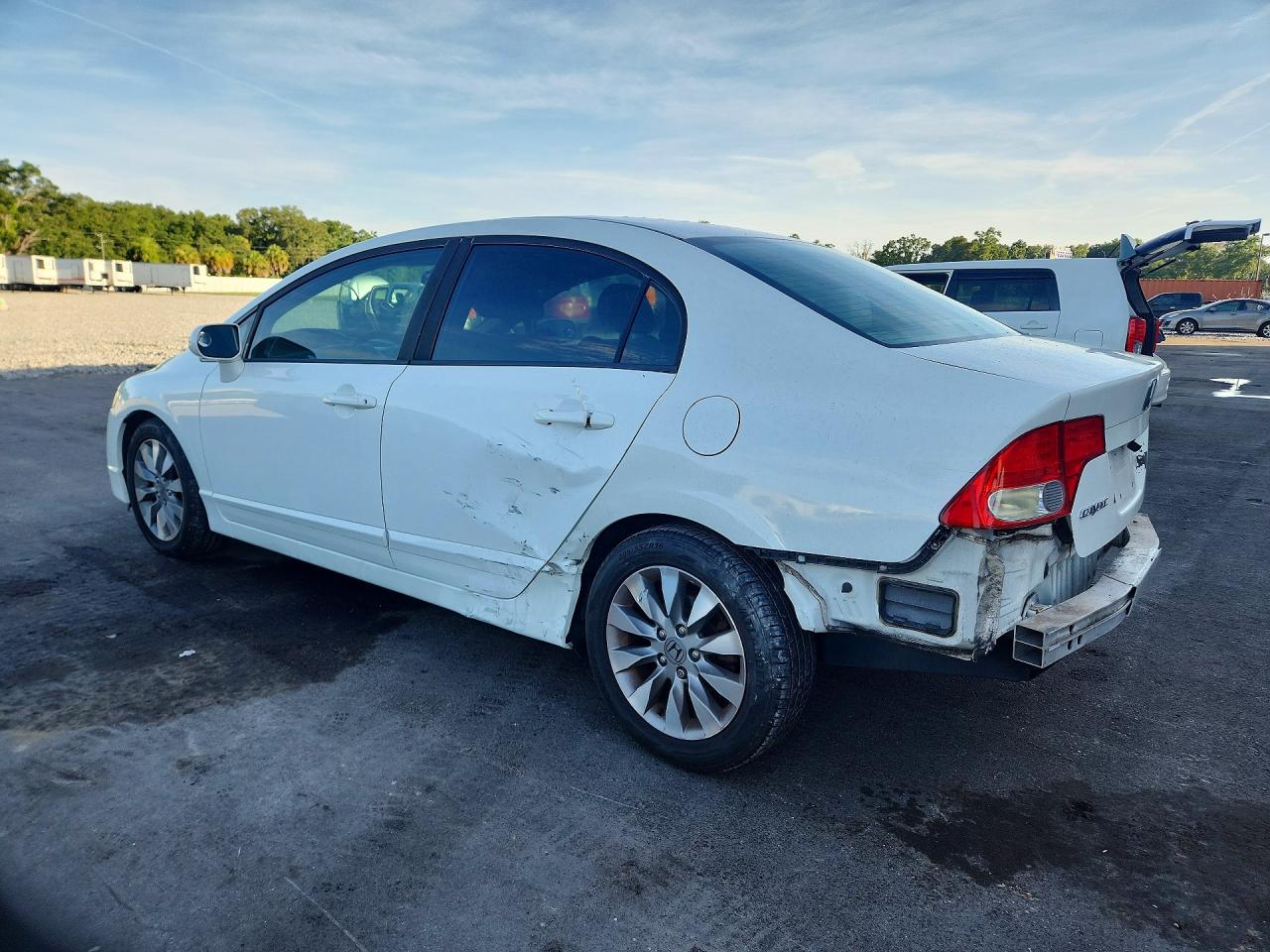 2010 Honda Civic Ex White vin: 19XFA1F8XAE058779