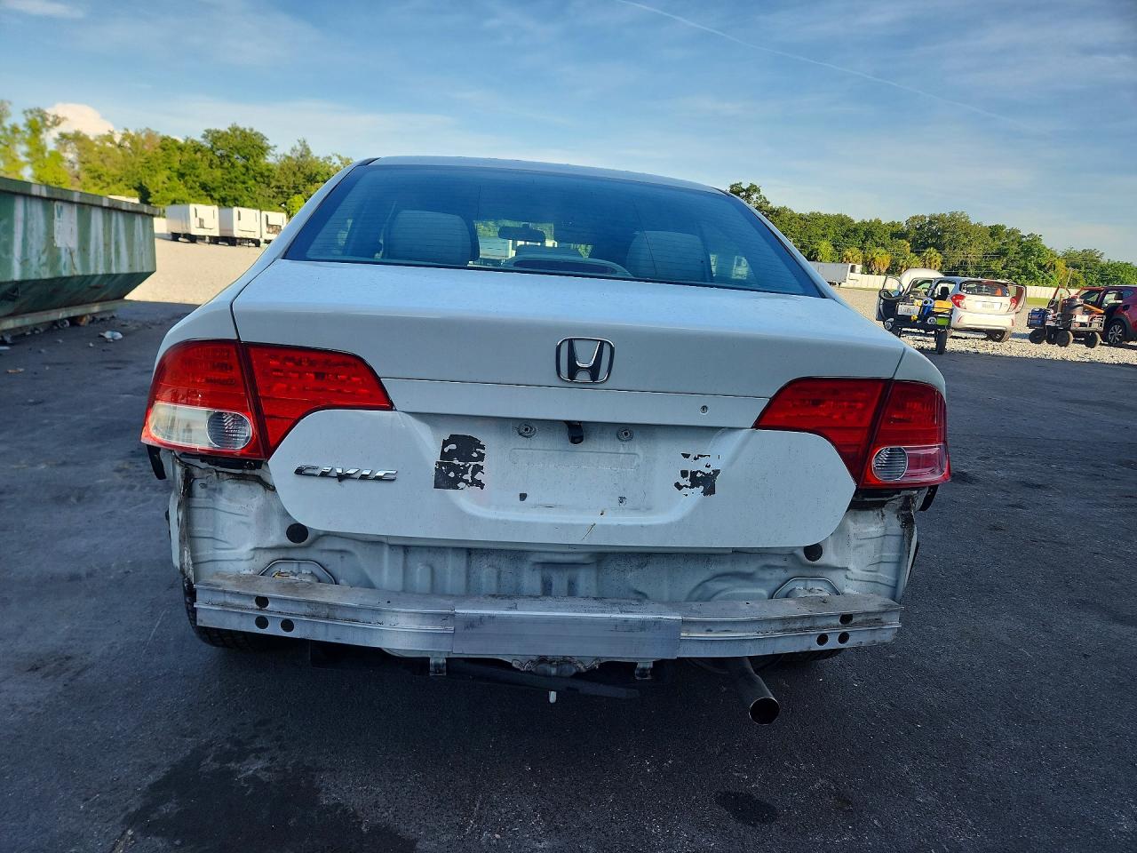 2010 Honda Civic Ex White vin: 19XFA1F8XAE058779