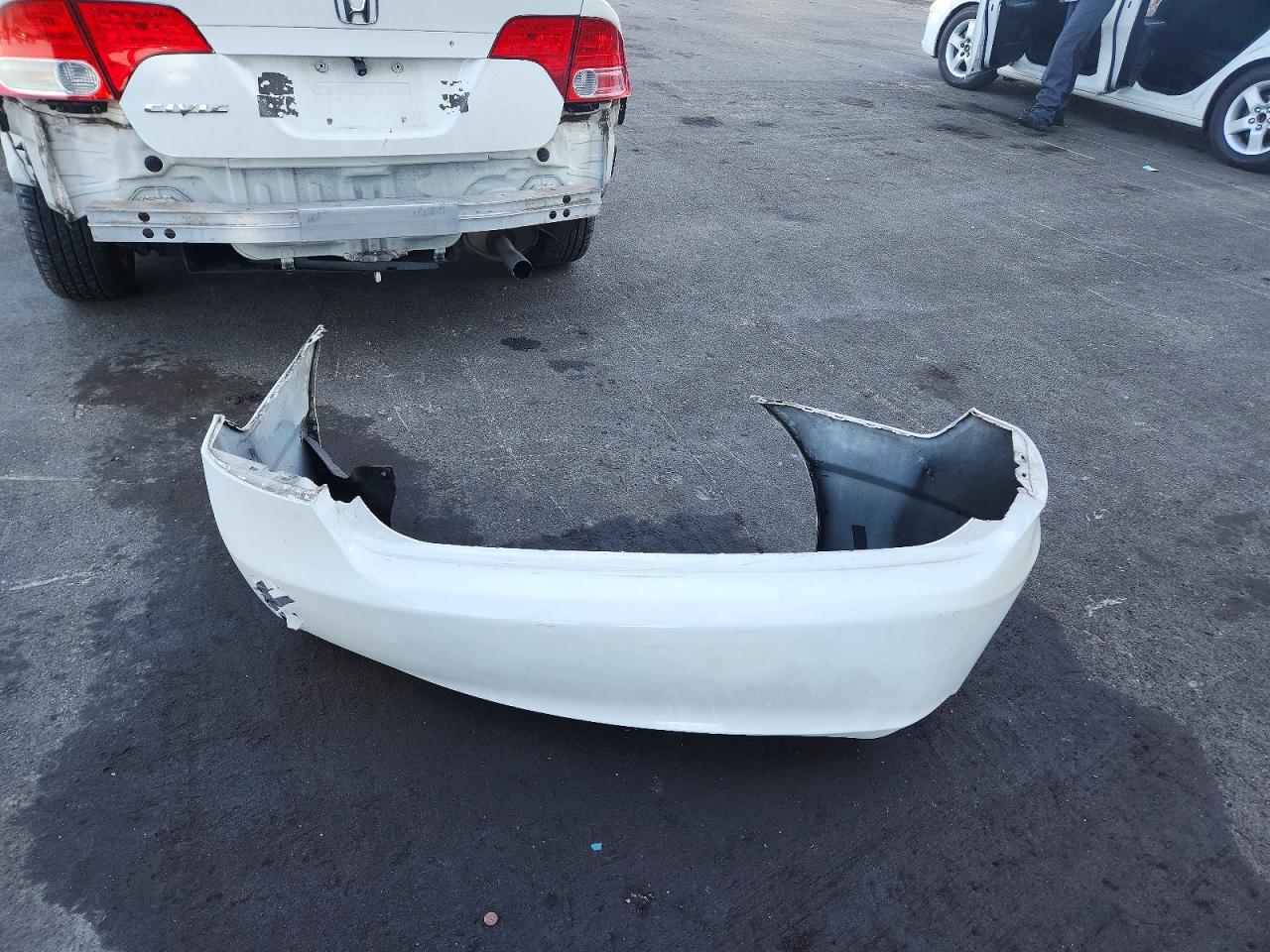 2010 Honda Civic Ex White vin: 19XFA1F8XAE058779