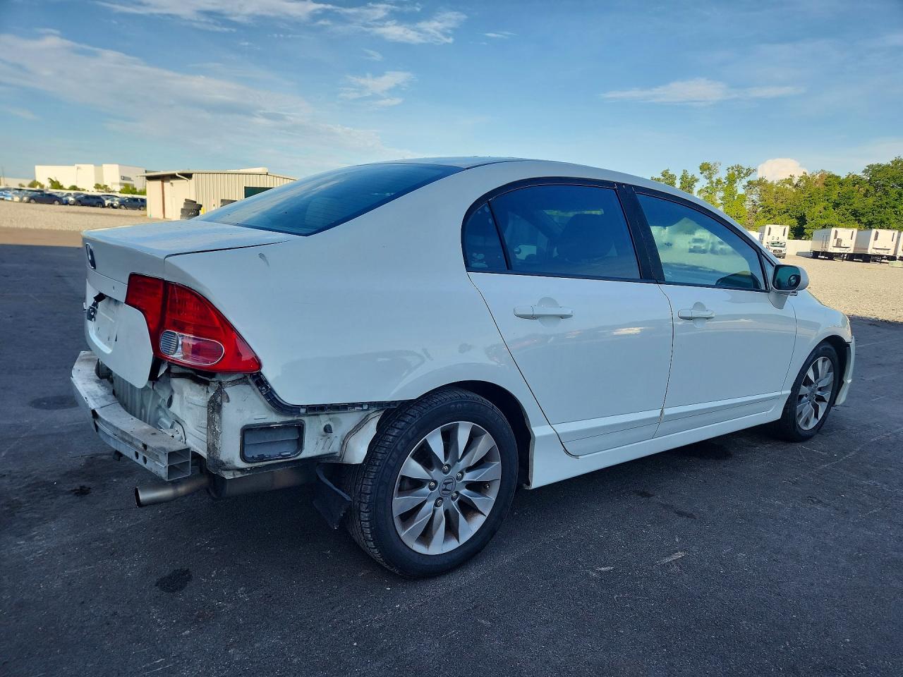 2010 Honda Civic Ex White vin: 19XFA1F8XAE058779