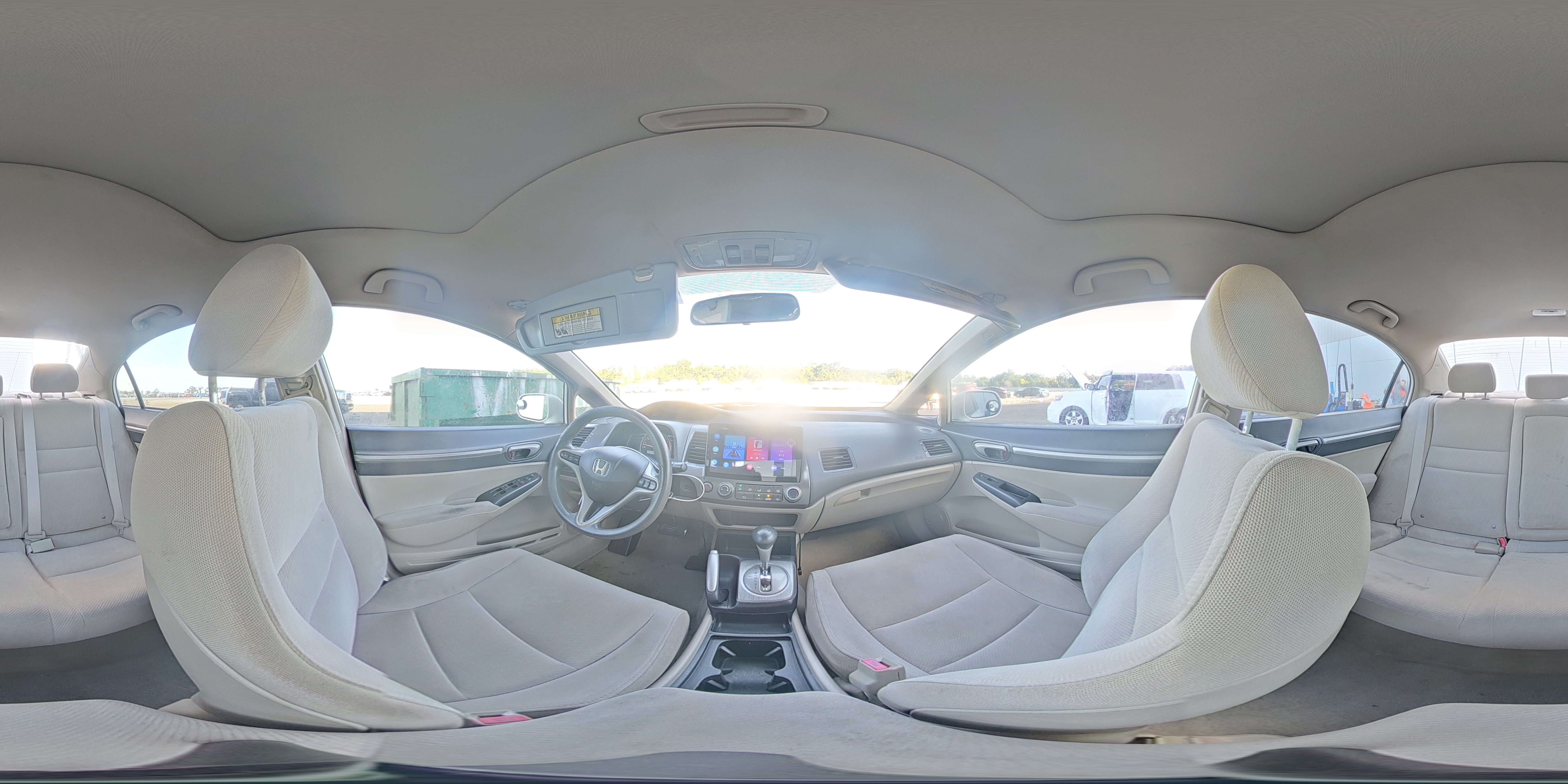2010 Honda Civic Ex White vin: 19XFA1F8XAE058779